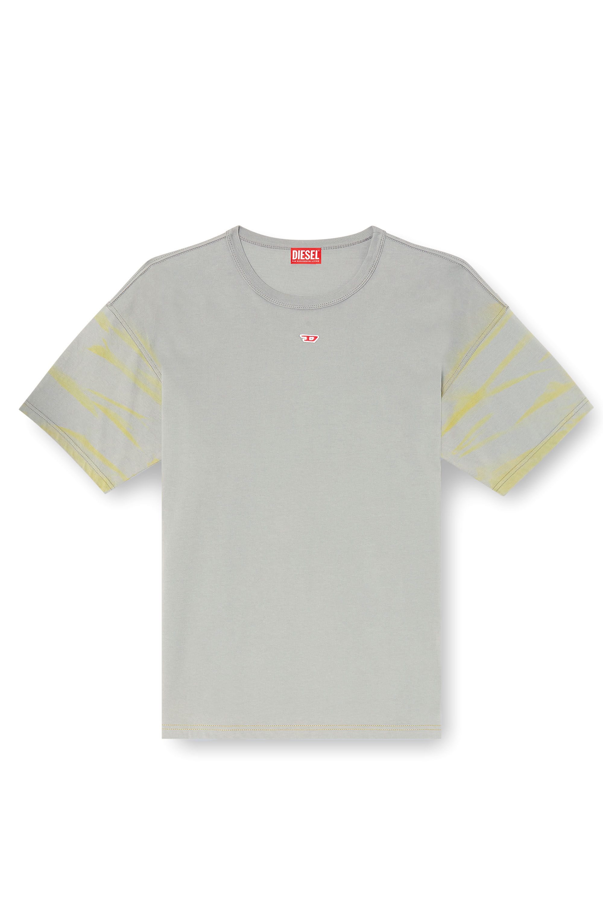 Diesel - T-ADJUST-R23, Camiseta con efecto de rociado Hombre in Gris - 2