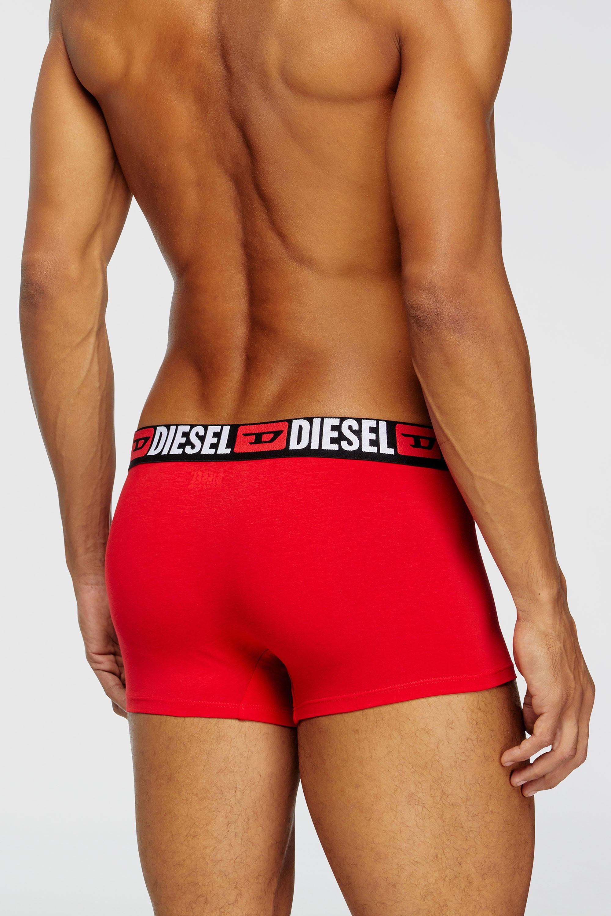 Diesel - UMBX-DAMIENTHREEPACK, Paquete de tres calzoncillos b&oacute;xer con logotipo en la cintura Hombre in Multicolor - 4