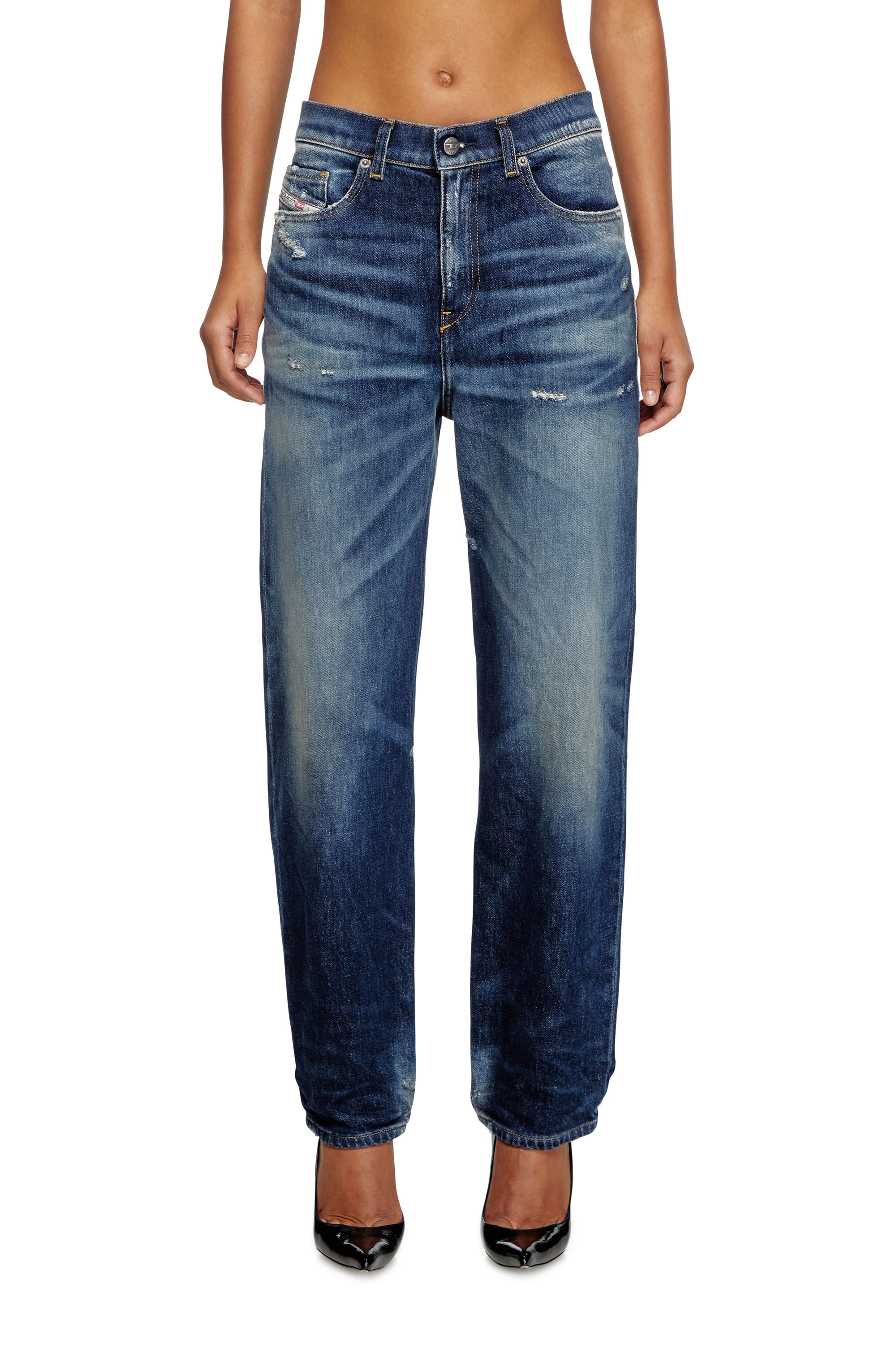 Diesel - Regular Jeans 2016 D-Air 09J56 Mujer, Azul Oscuro - 3