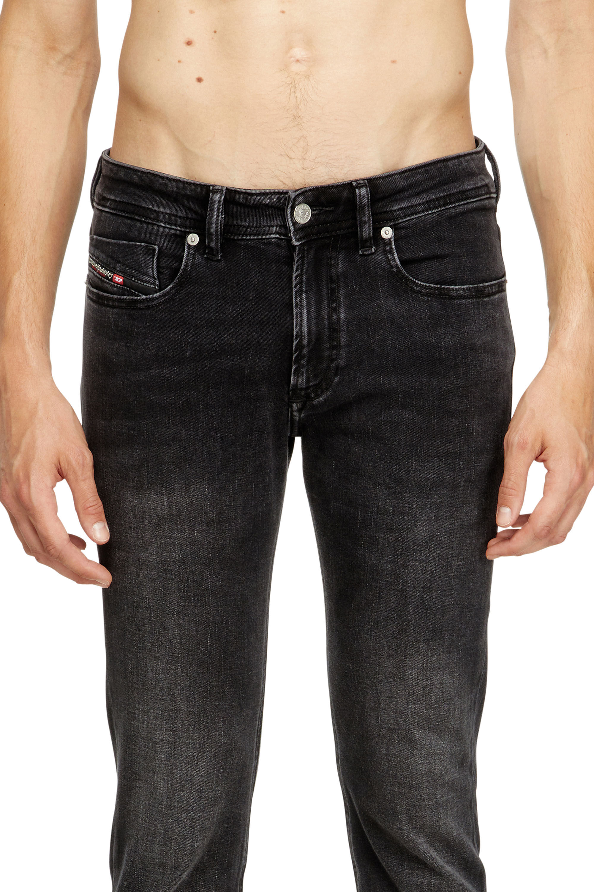 Diesel - Skinny Jeans 1979 Sleenker 0DBDN Hombre, Negro/Gris oscuro - 4