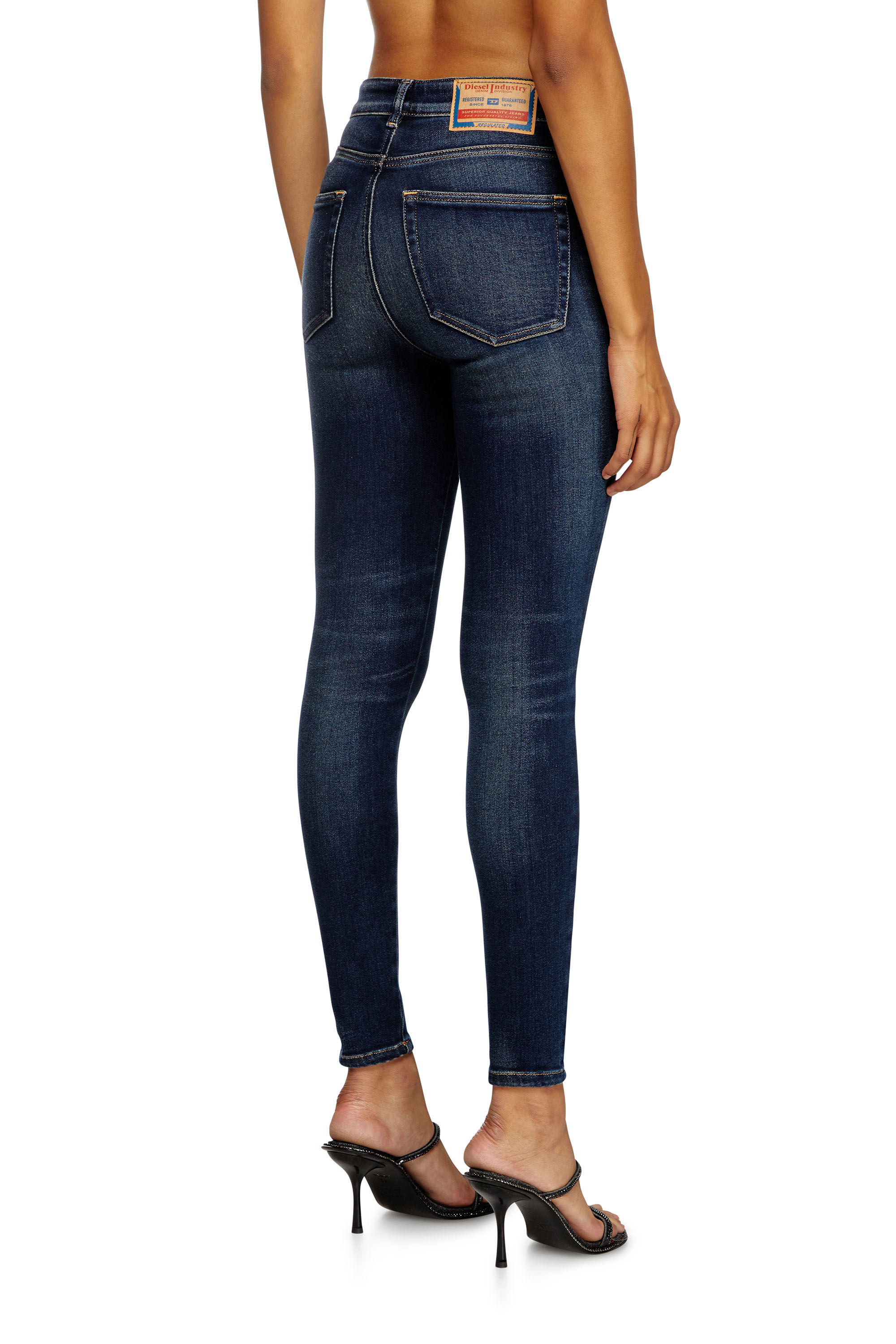 Diesel - Super skinny Jeans 1984 Slandy-High 09J11 Mujer, Azul Oscuro - 4