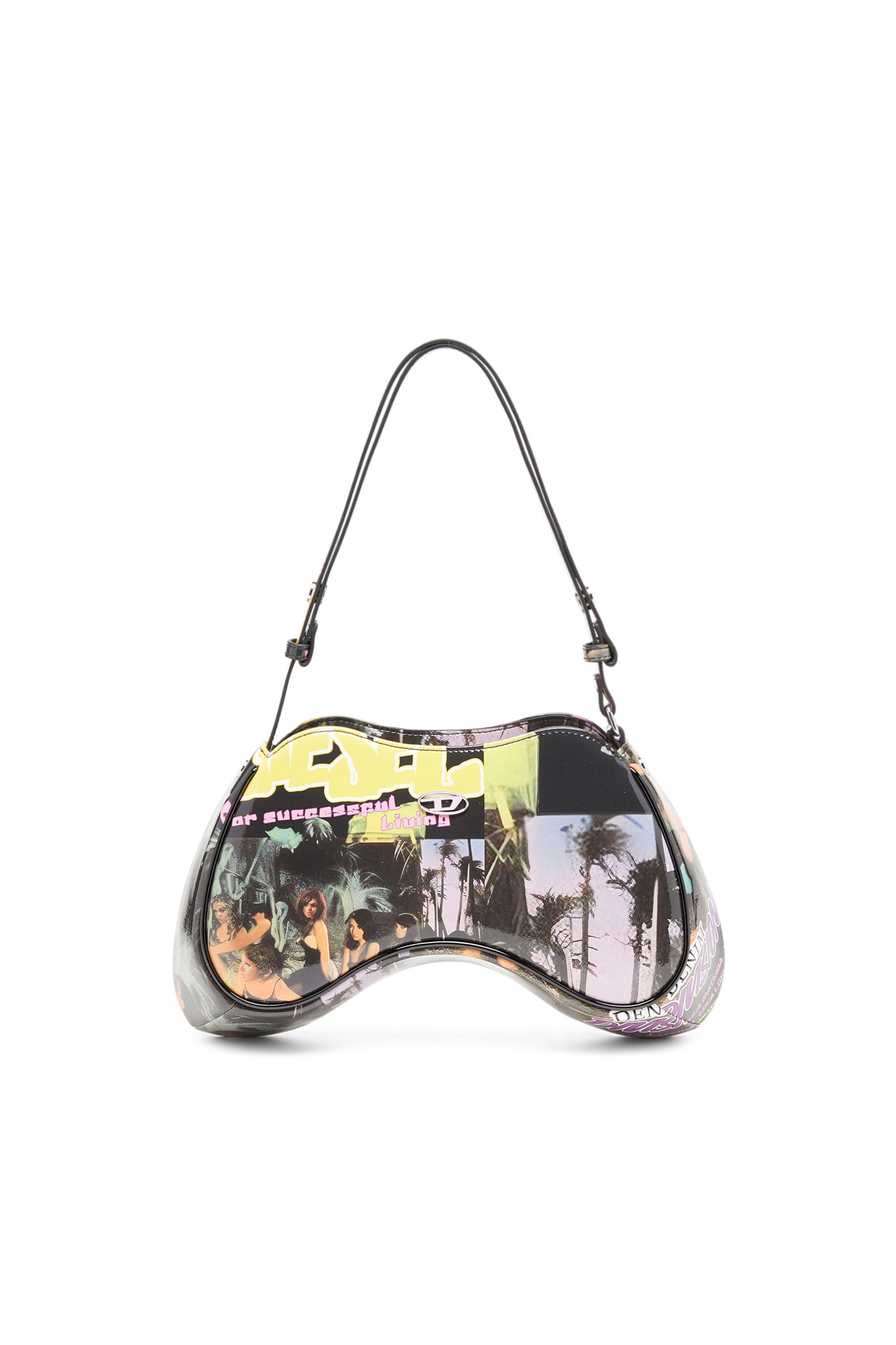 Play Talego con estampado de logotipo destenido Mujer Multicolor Diesel