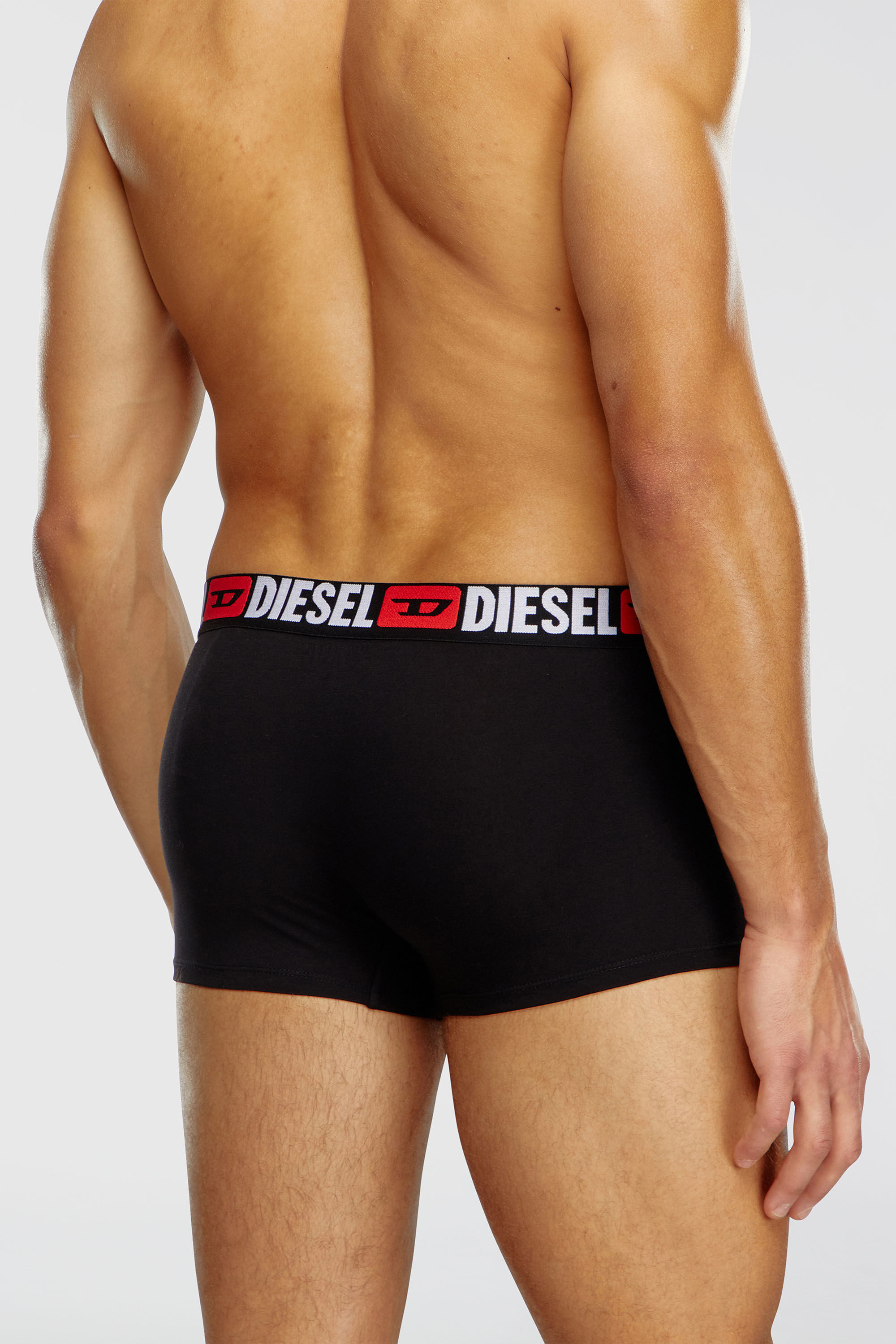Diesel - UMBX-DAMIENTHREEPACK, Paquete de tres calzoncillos b&oacute;xer con logotipo en la cintura Hombre in Negro - 4