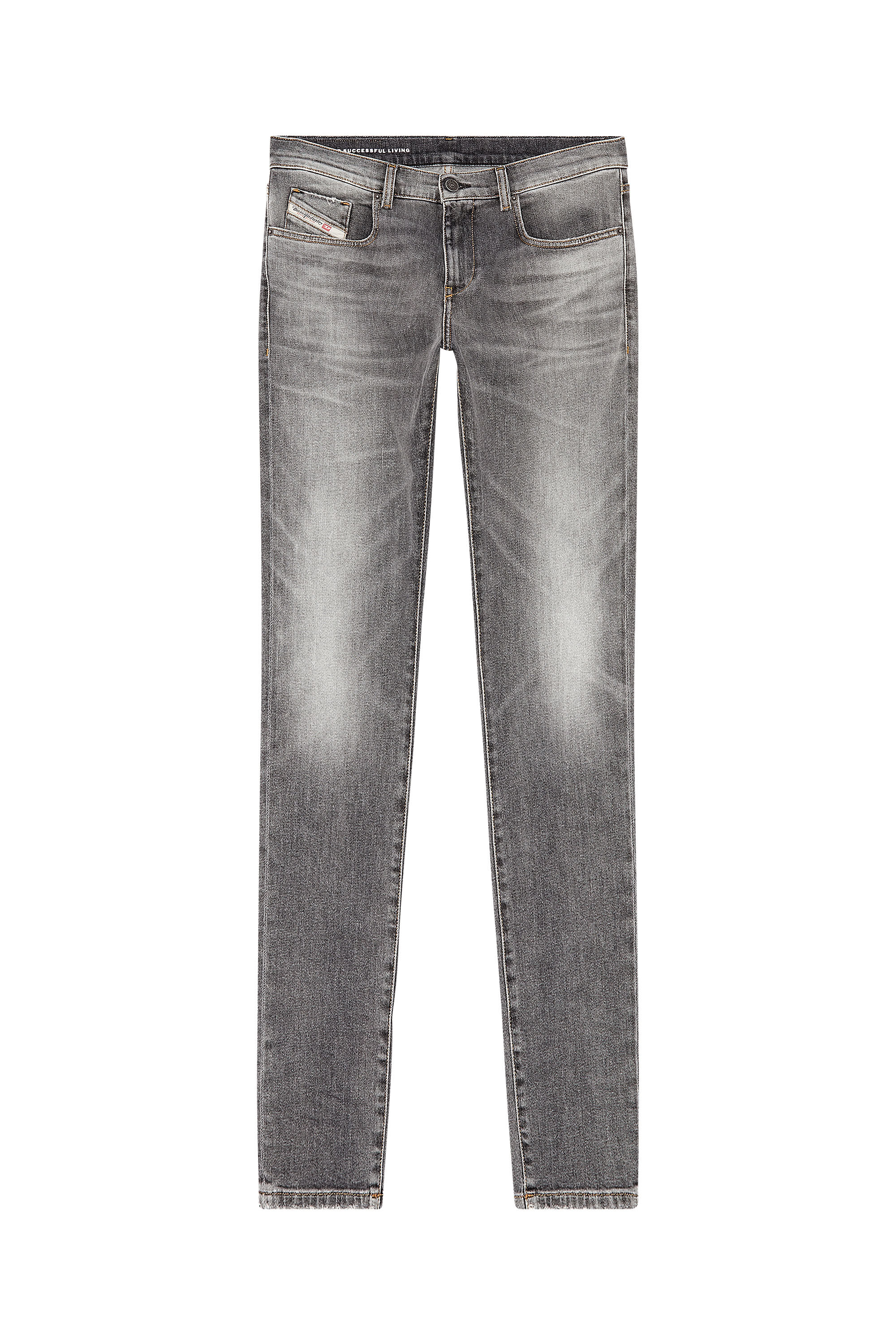 Diesel - Slim Jeans 2019 D-Strukt 09H44, Gris - Image 2