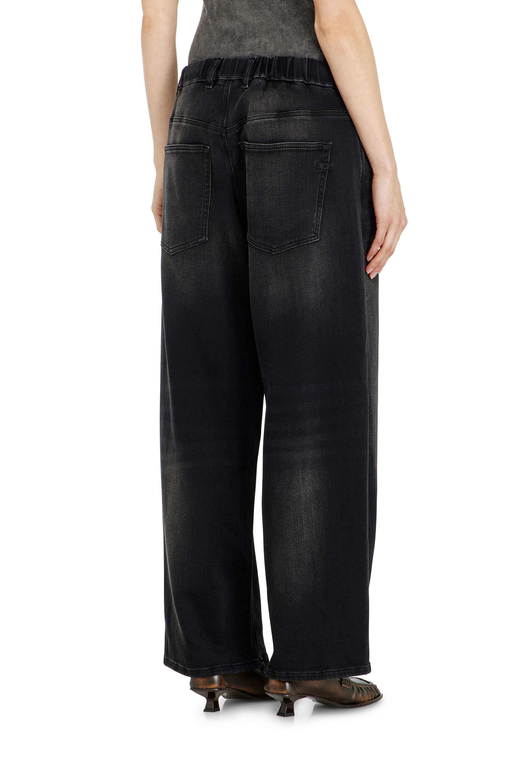 Diesel - Relaxed 2097 D-Enim-M Joggjeans&reg; 09P90 Unisex, Negro/Gris oscuro - 3