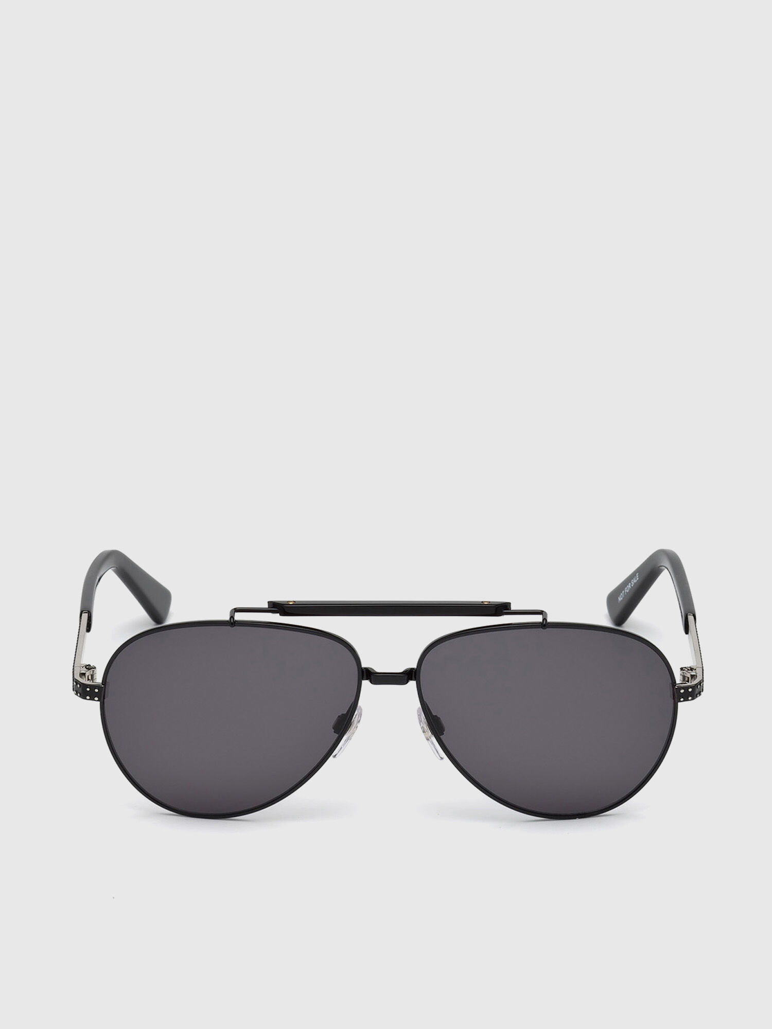 Diesel - DL0238, Gafas de aviador clásicas Hombre in Negro - 1