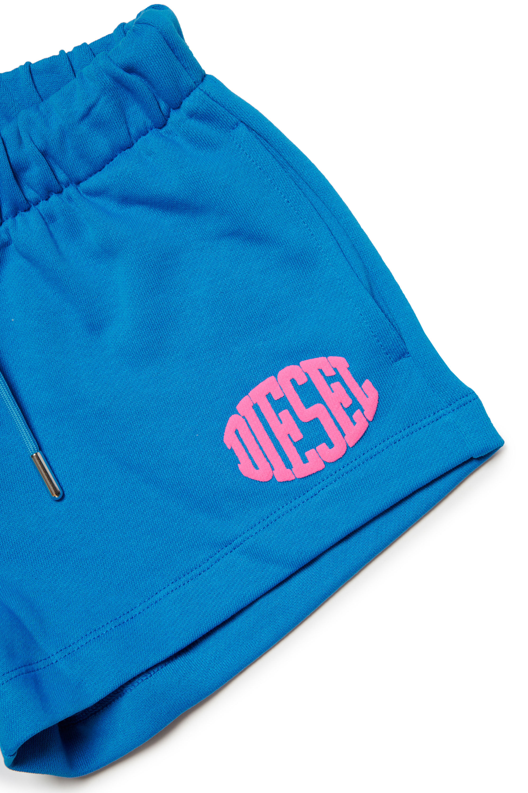 Diesel - PAGLIFE, Mujer Pantalones cortos deportivos con logotipo Oval D acolchado in Azul marino - Image 3