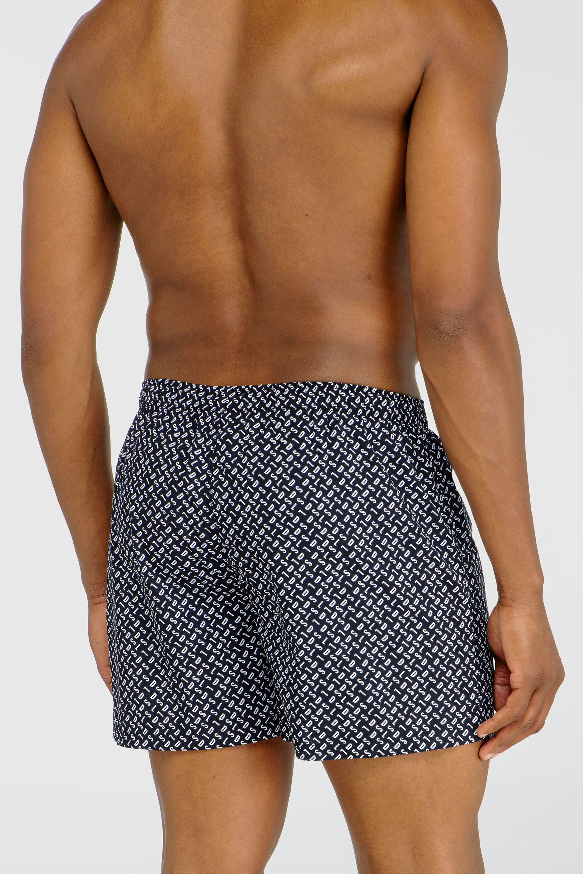 Diesel - RYAN-D-CORE-3PACK, Man's 3-pack cotton boxers solid and all-over DSL print in Multicolor - 4