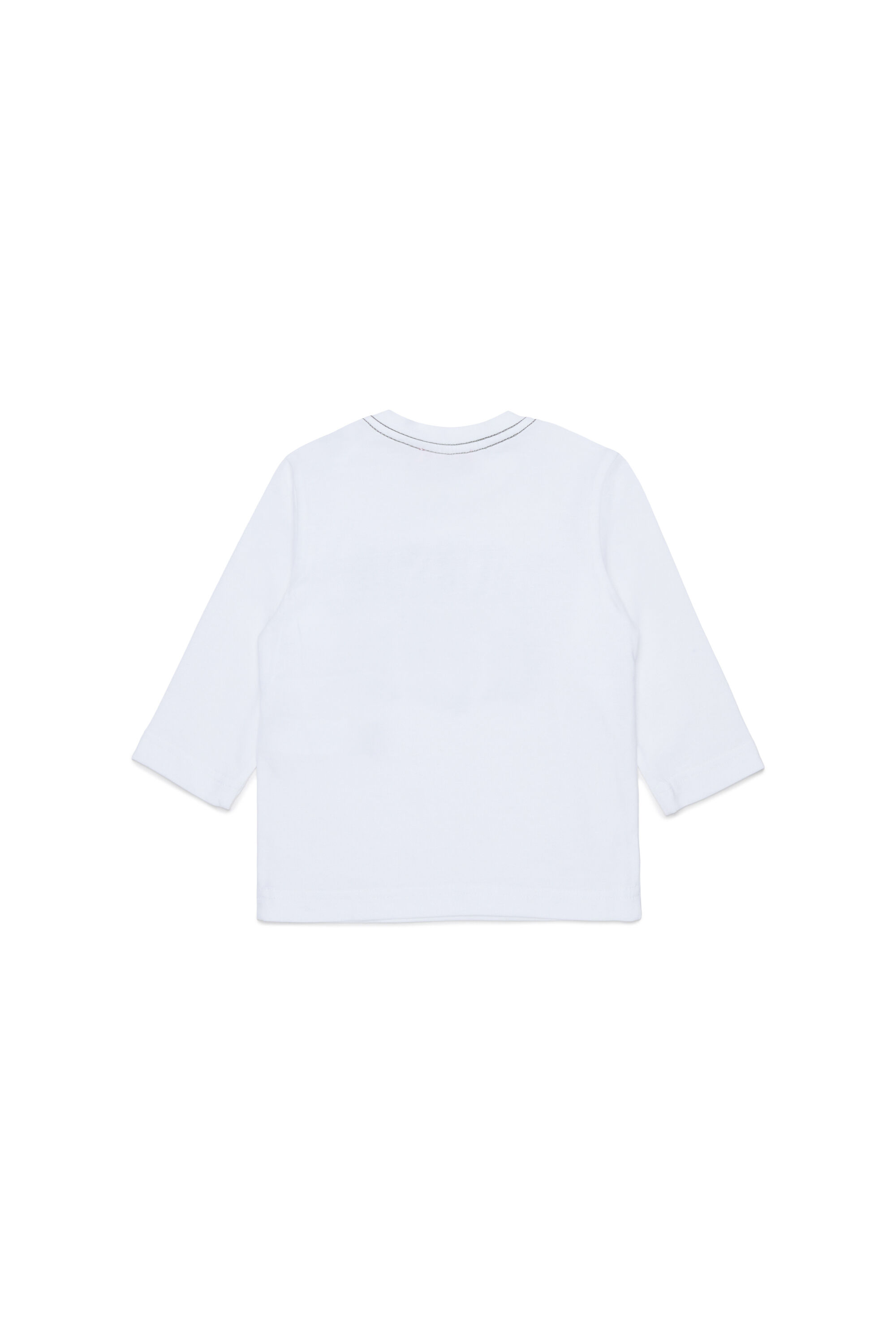 Diesel - TBANB, Camiseta de manga larga con estampado de logo Hombre in Blanco - 2
