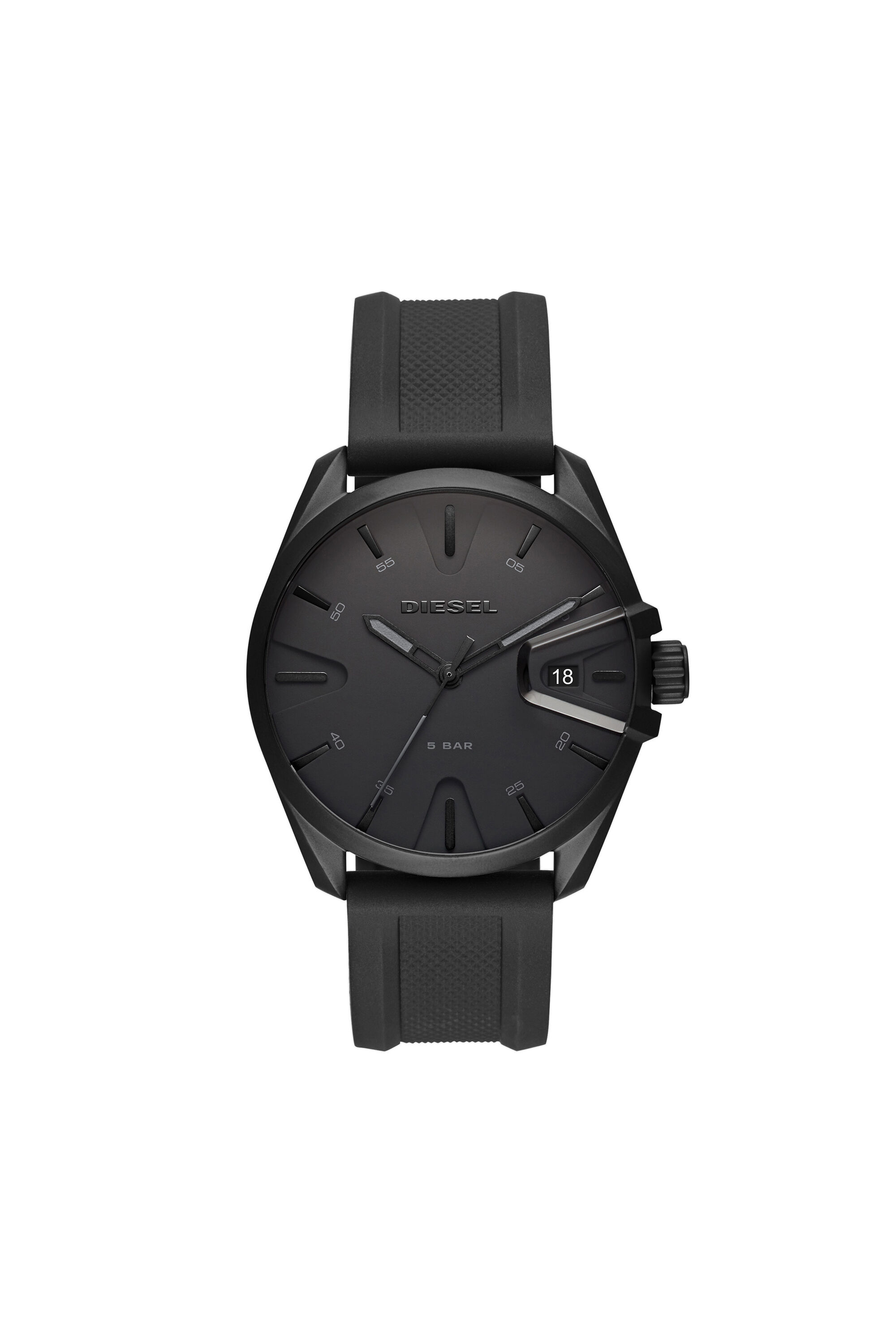 Stainless Steel Diesel Ms9 Dz1892 DZ1892 Man: MS9 Three-hand Black