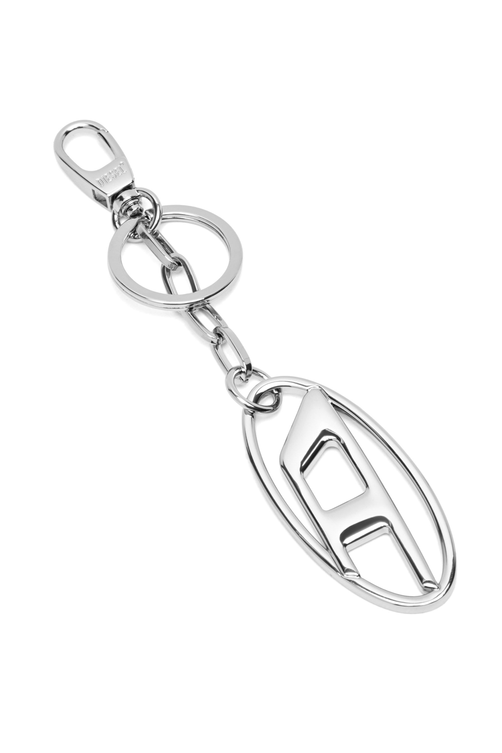 Diesel - HOLY-C, Llavero metálico con placa del logotipo Unisex in Plateado - 2