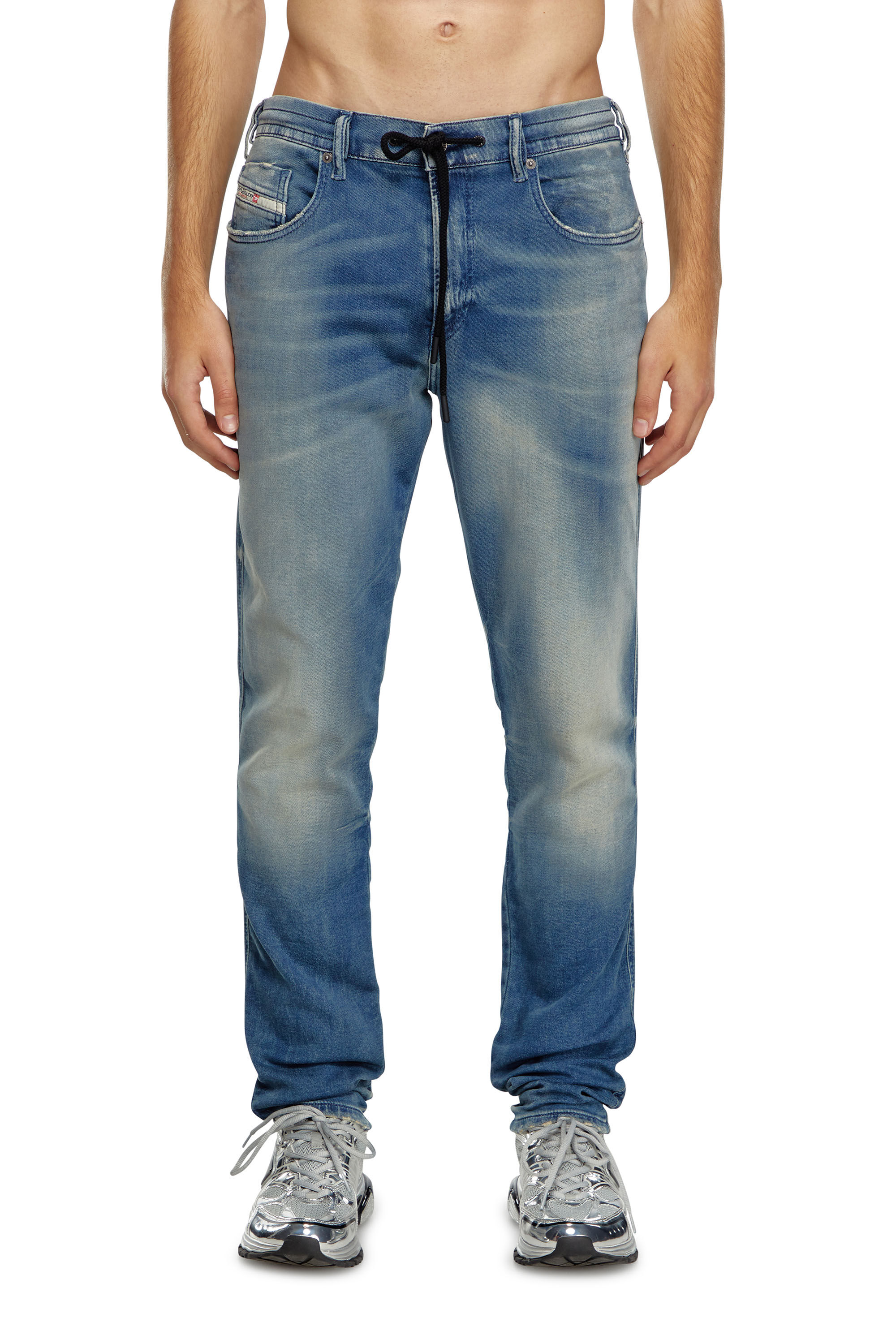 Diesel - Hombre Slim 2060 D-Strukt Joggjeans® 068MG, Azul medio - Image 3