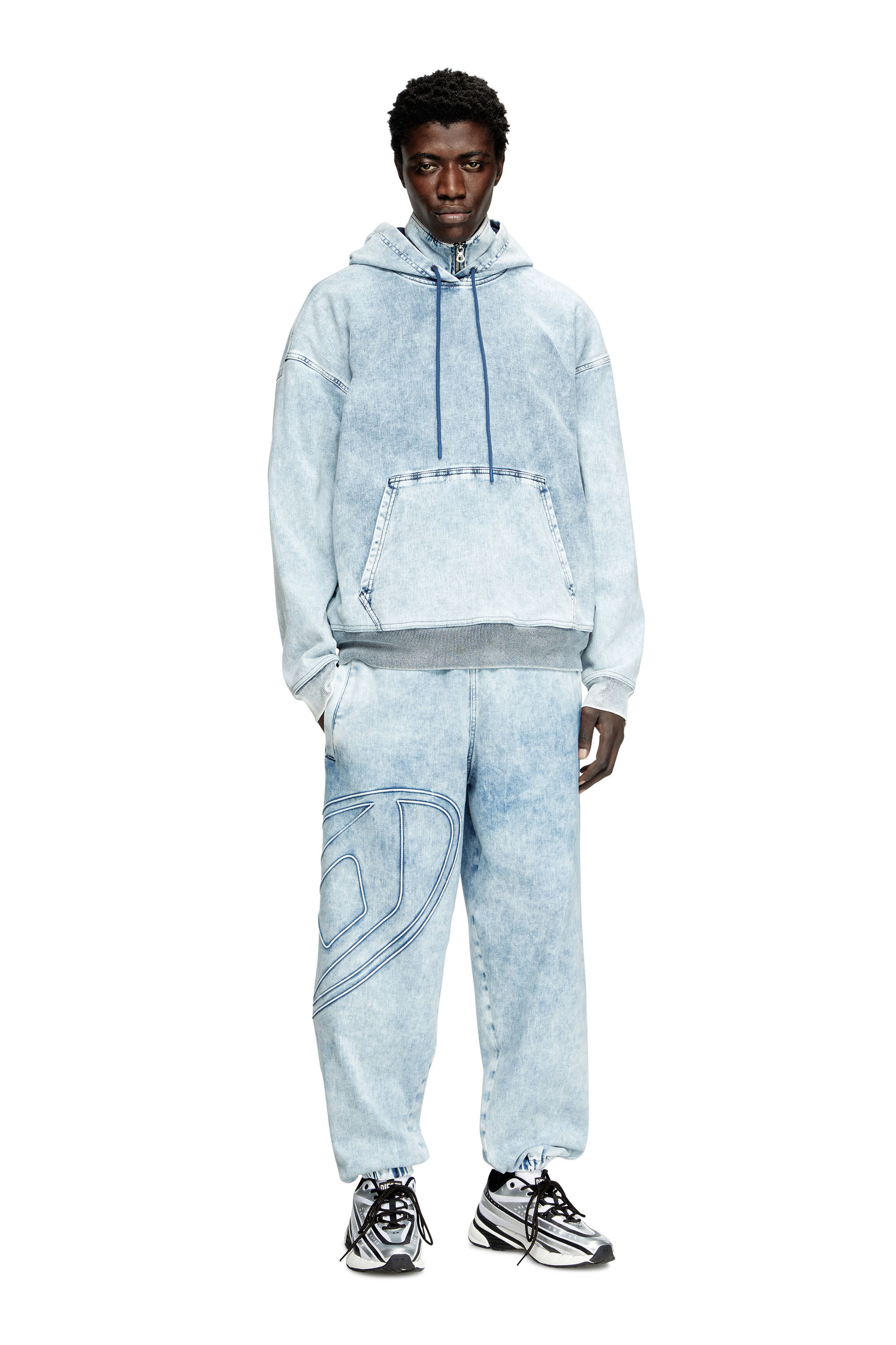Diesel - Slim D-Pint Track Denim 0ABCN Unisex, Azul Claro - 1