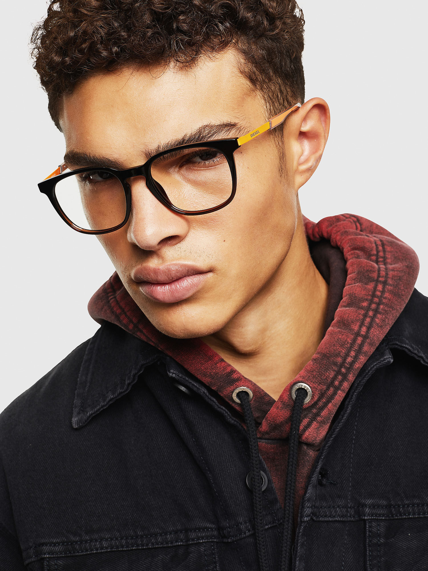 Diesel - DL5349, Gafas unisex con silueta cuadrada Unisex in Negro - 4