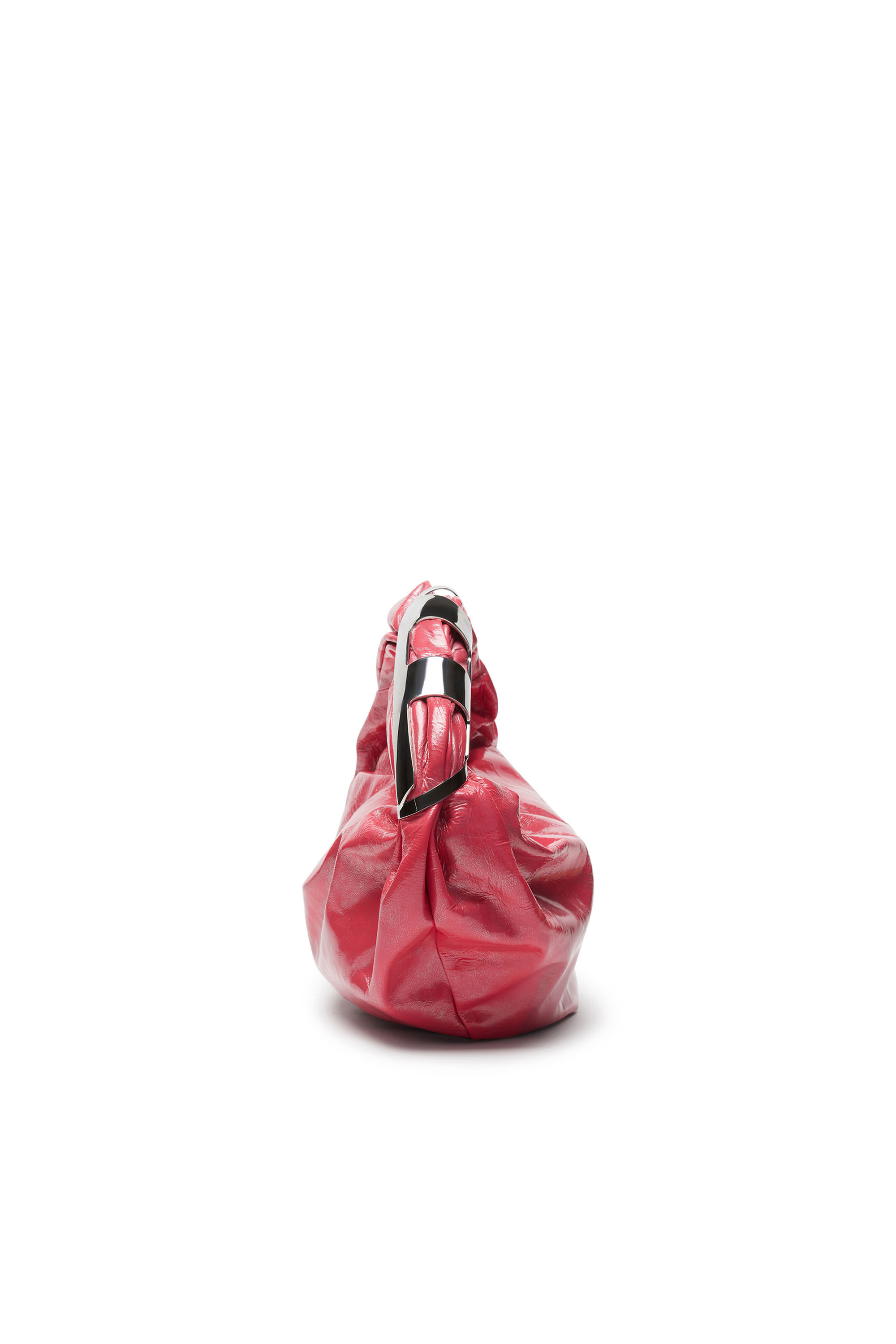 Diesel - GRAB-D HOBO S, Mujer Grab-D S-Bolso hobo de cuero metálico in Rosa - Image 4
