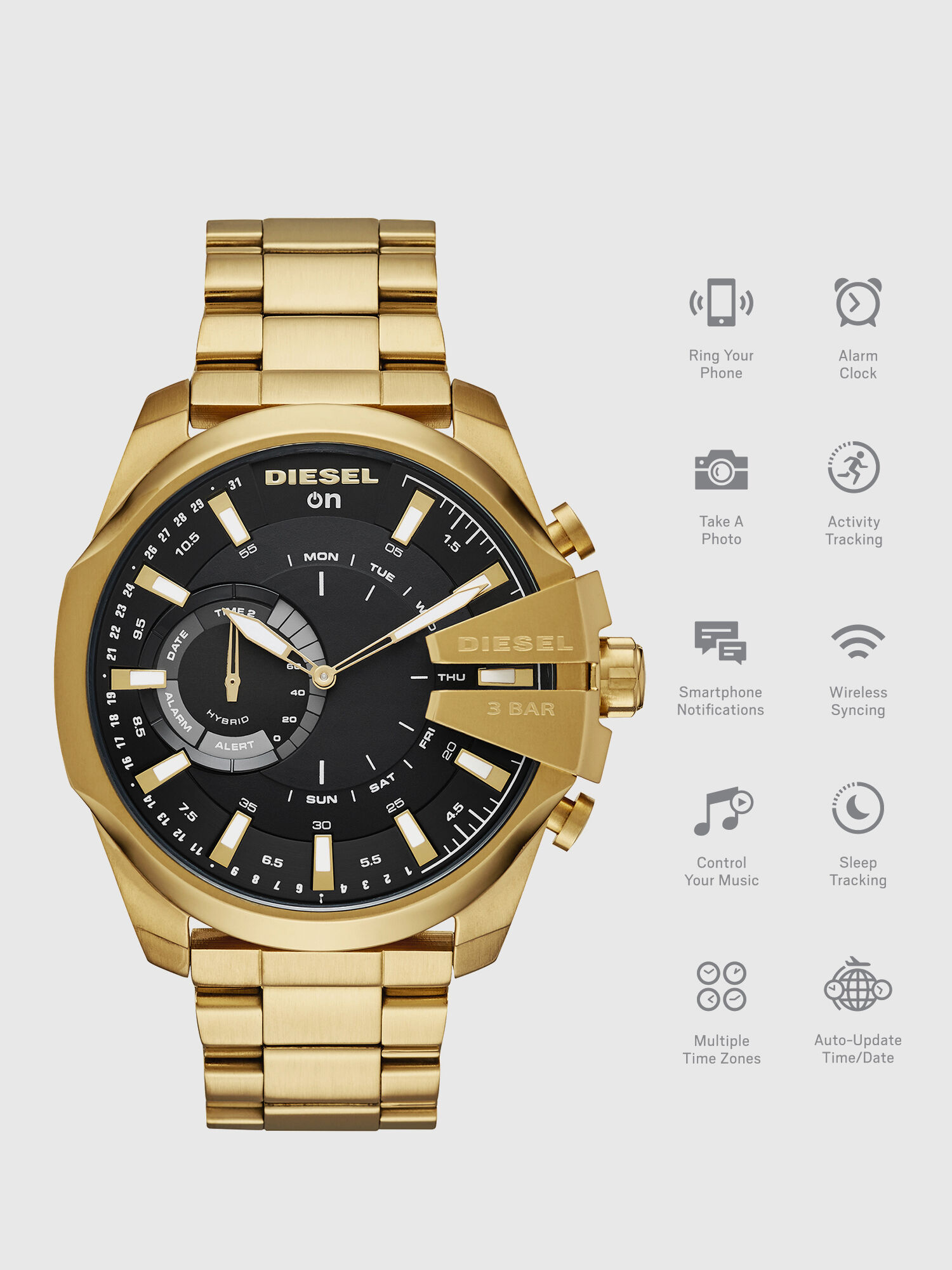 DT1013 Hombre Mega Chief Hybrid smartwatch 48 mm Diesel