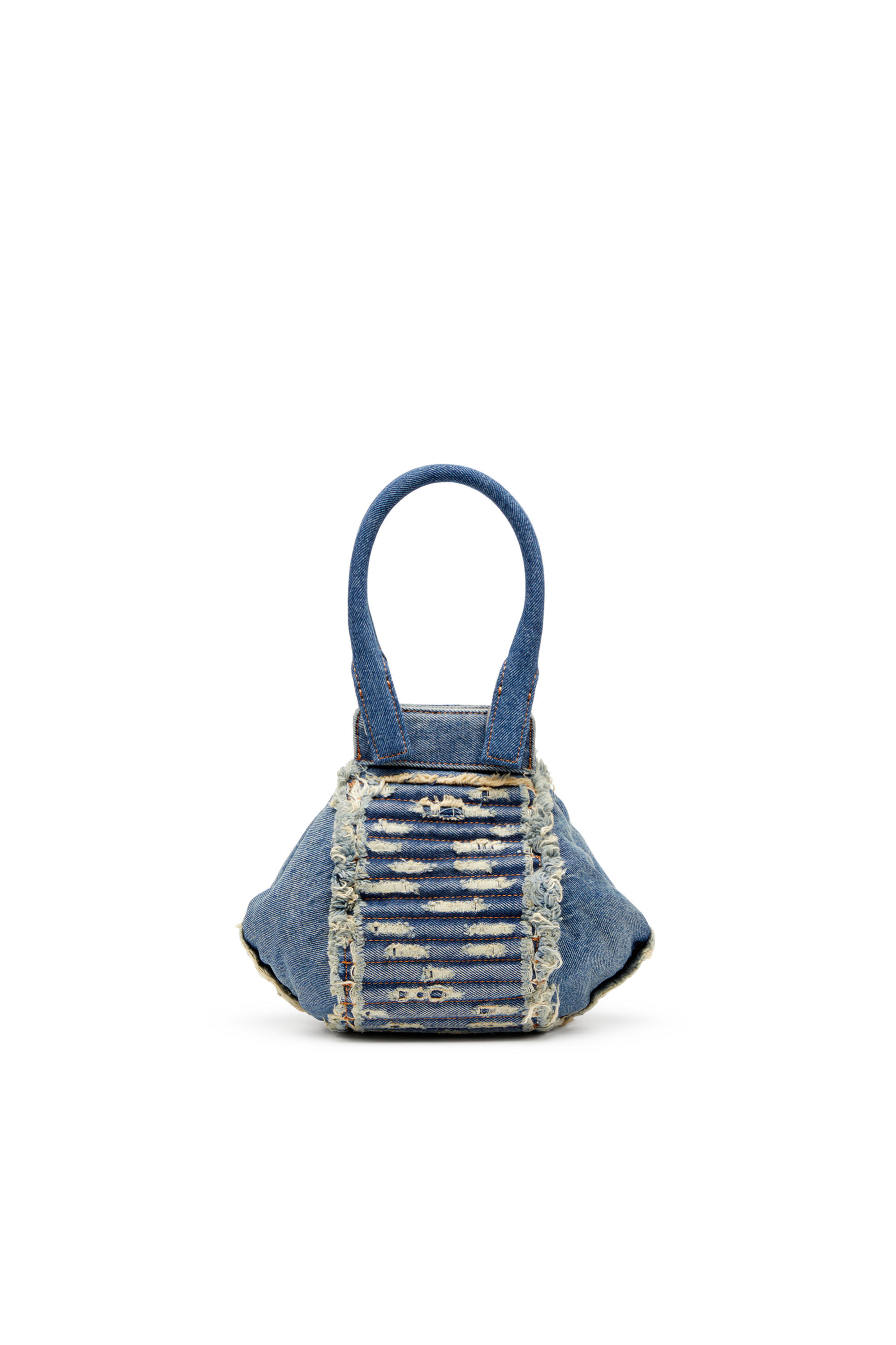 Diesel - D-VINA-XS, D-Vina-Xs-Bolso de mano de denim acolchado y desgastado Mujer in Azul marino - 3
