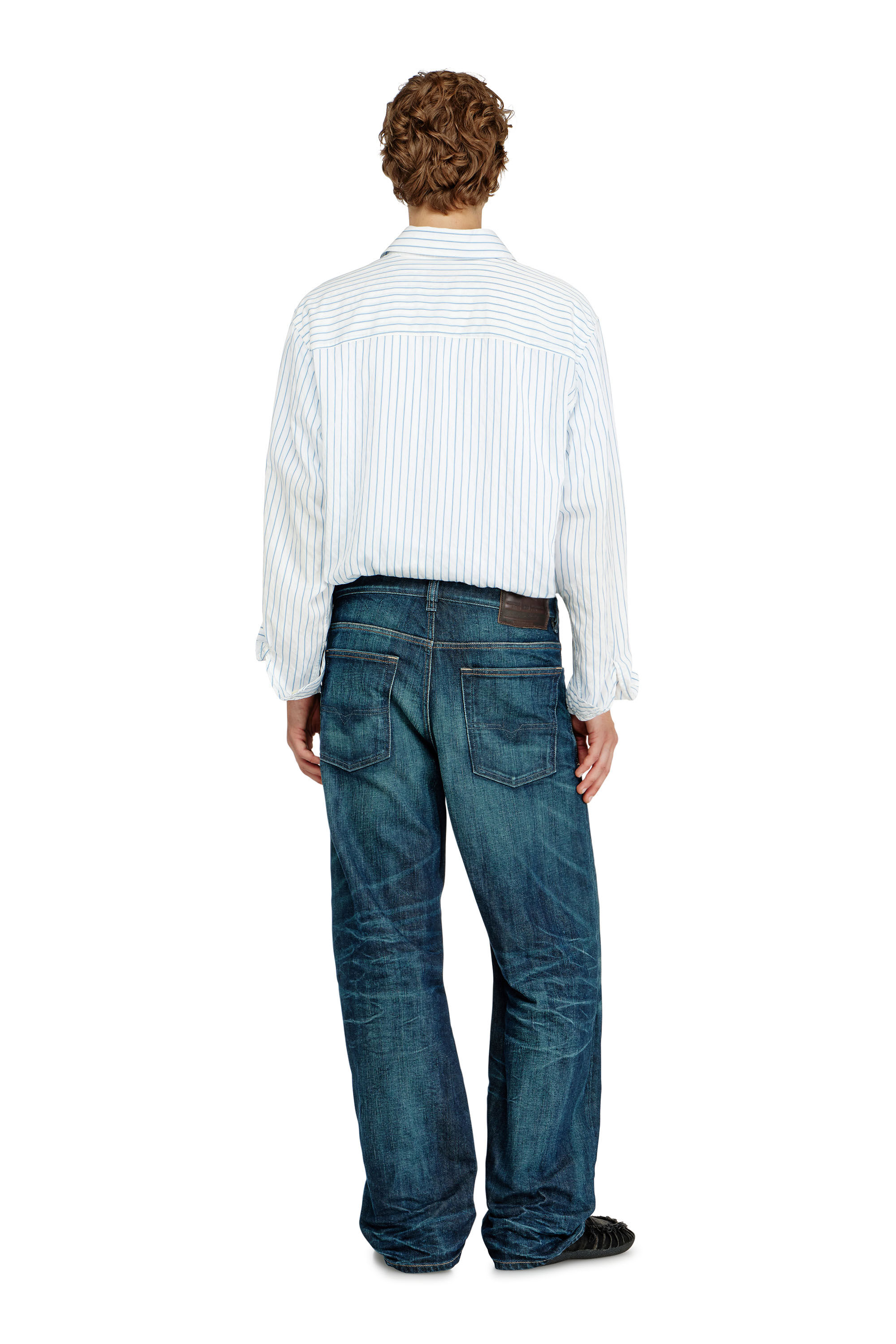 Diesel - Relaxed Jeans 2001 D-Macro 09Q04 Hombre, Azul Oscuro - 3