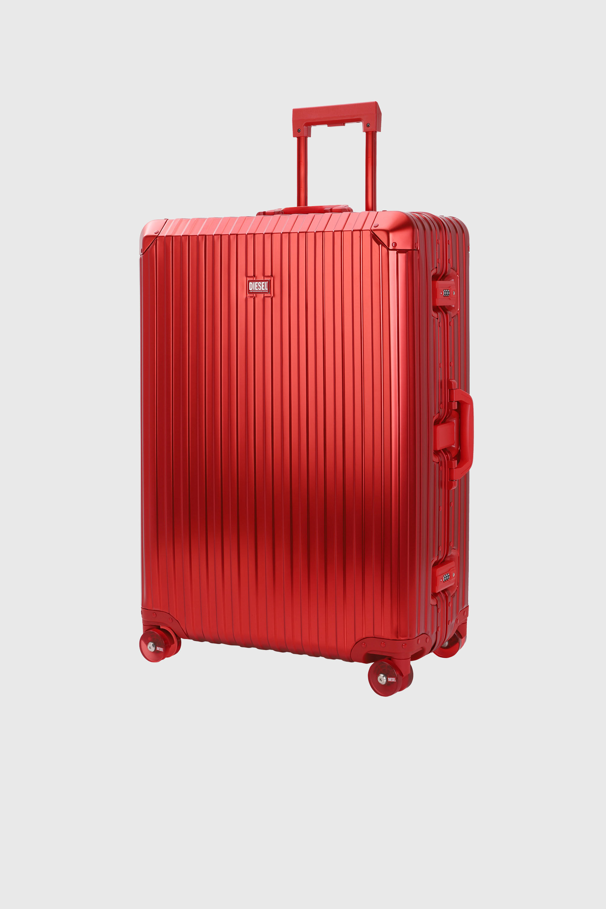 Diesel - DIESEL ALUMINUM TROLLEY- DSL002, Maleta de aluminio tama&ntilde;o L Unisex in Rojo - 5