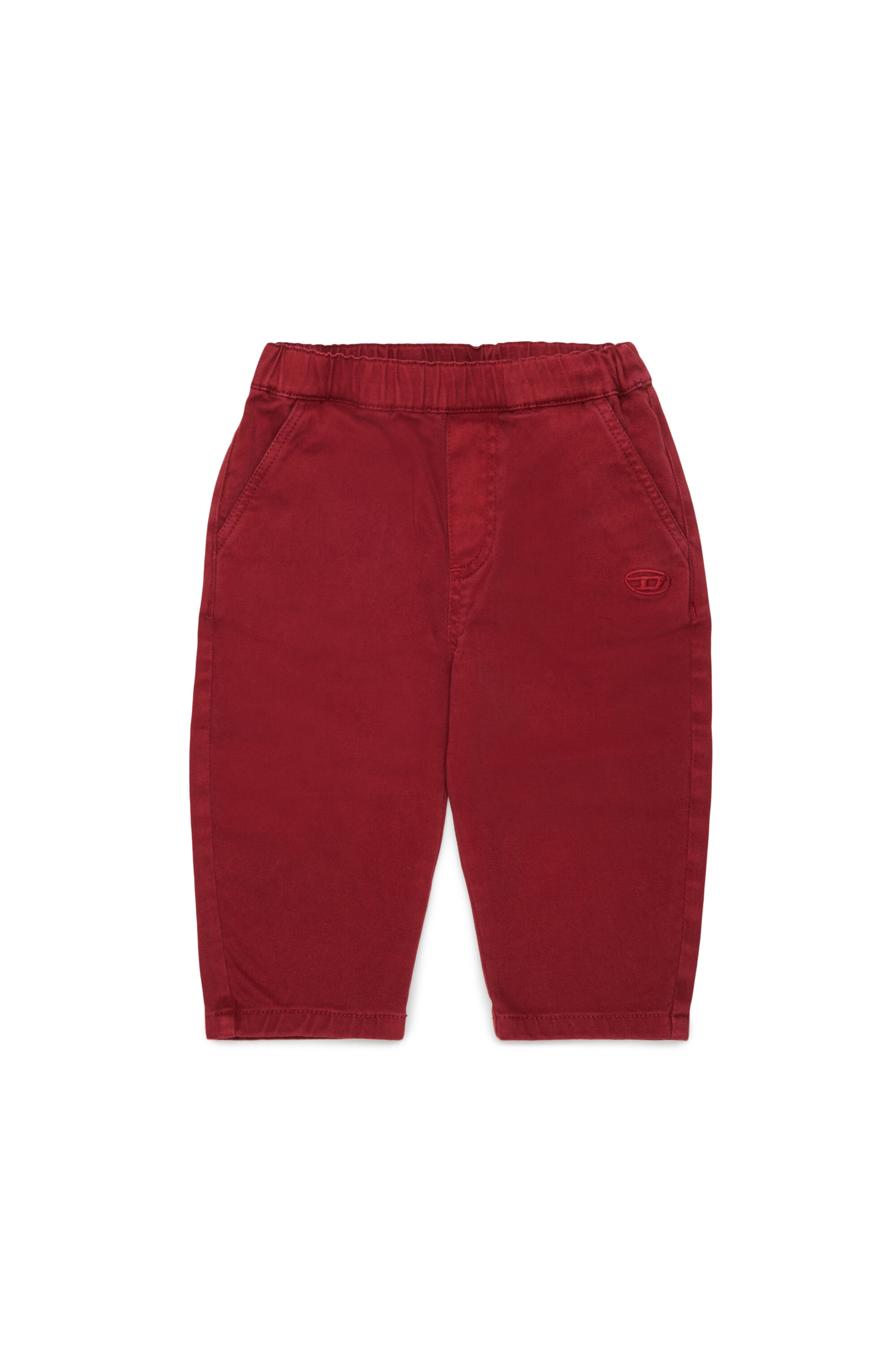 Diesel - PBADIB, Pantal&oacute;n de algod&oacute;n con bordado Oval D Mujer in Rojo - 1