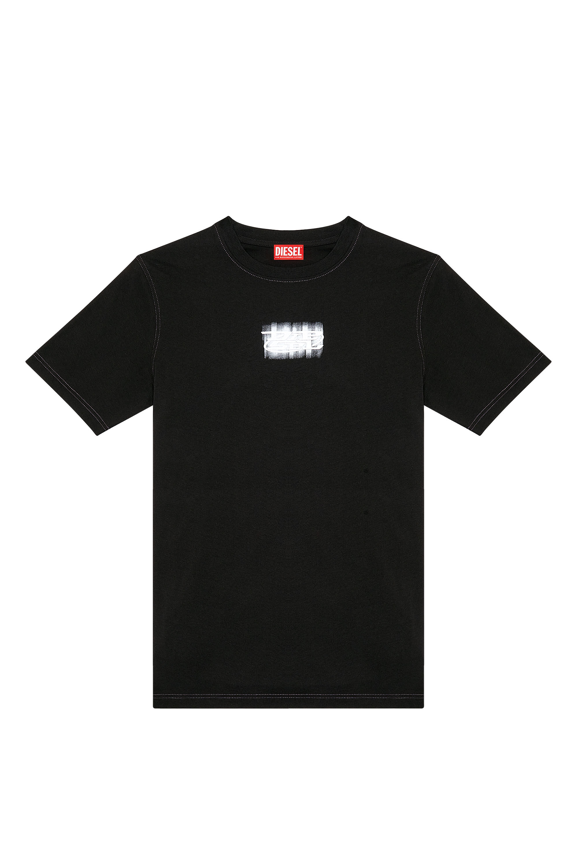Diesel - T-JUST-N4, Hombre Camiseta de algodón orgánico con logotipo en relieve in Negro - Image 2