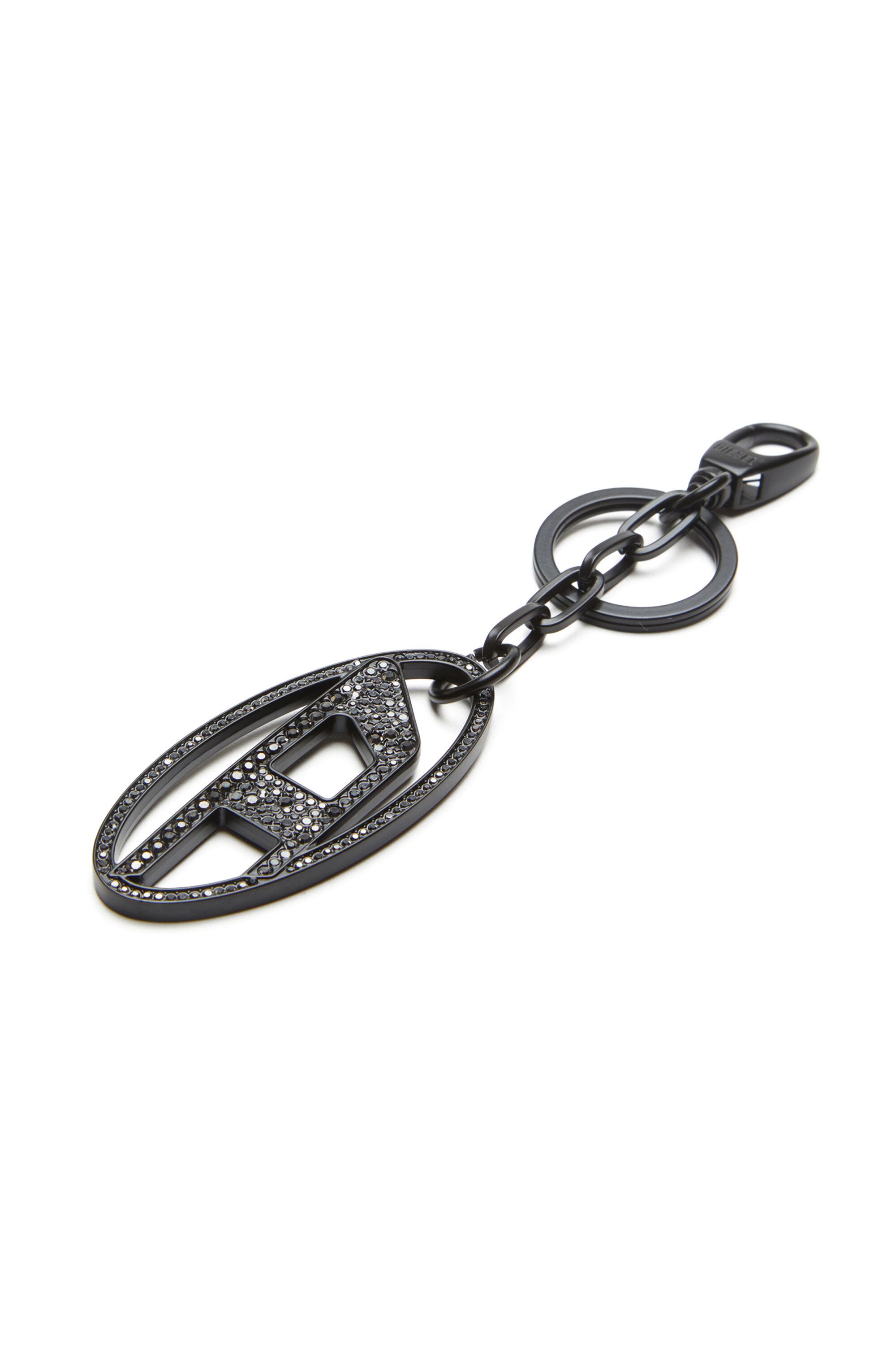 Diesel - HOLY-C, Cinturón de cuero con hebilla Oval D rígida Mujer in Negro - 3