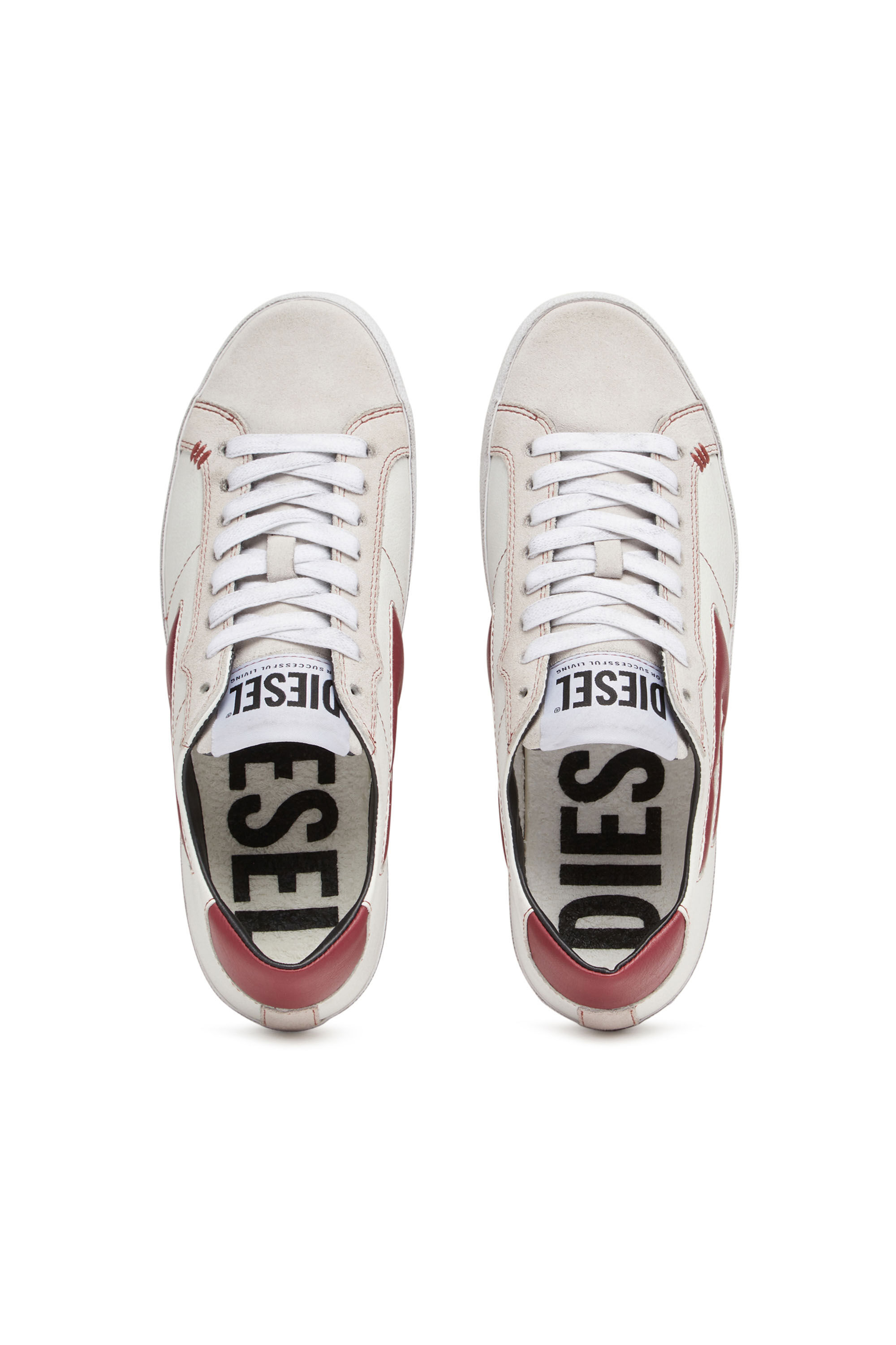 Diesel - S-LEROJI LOW W, Blanco/Rojo - Image 4