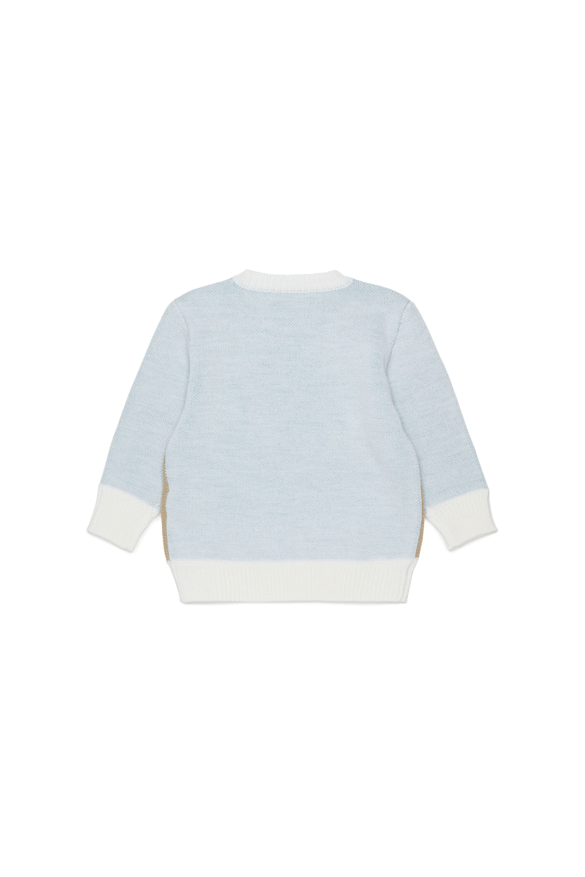 Diesel - KBLOB, Jersey de mezcla de lana con logo Diesel Unisex in Blanco - 2