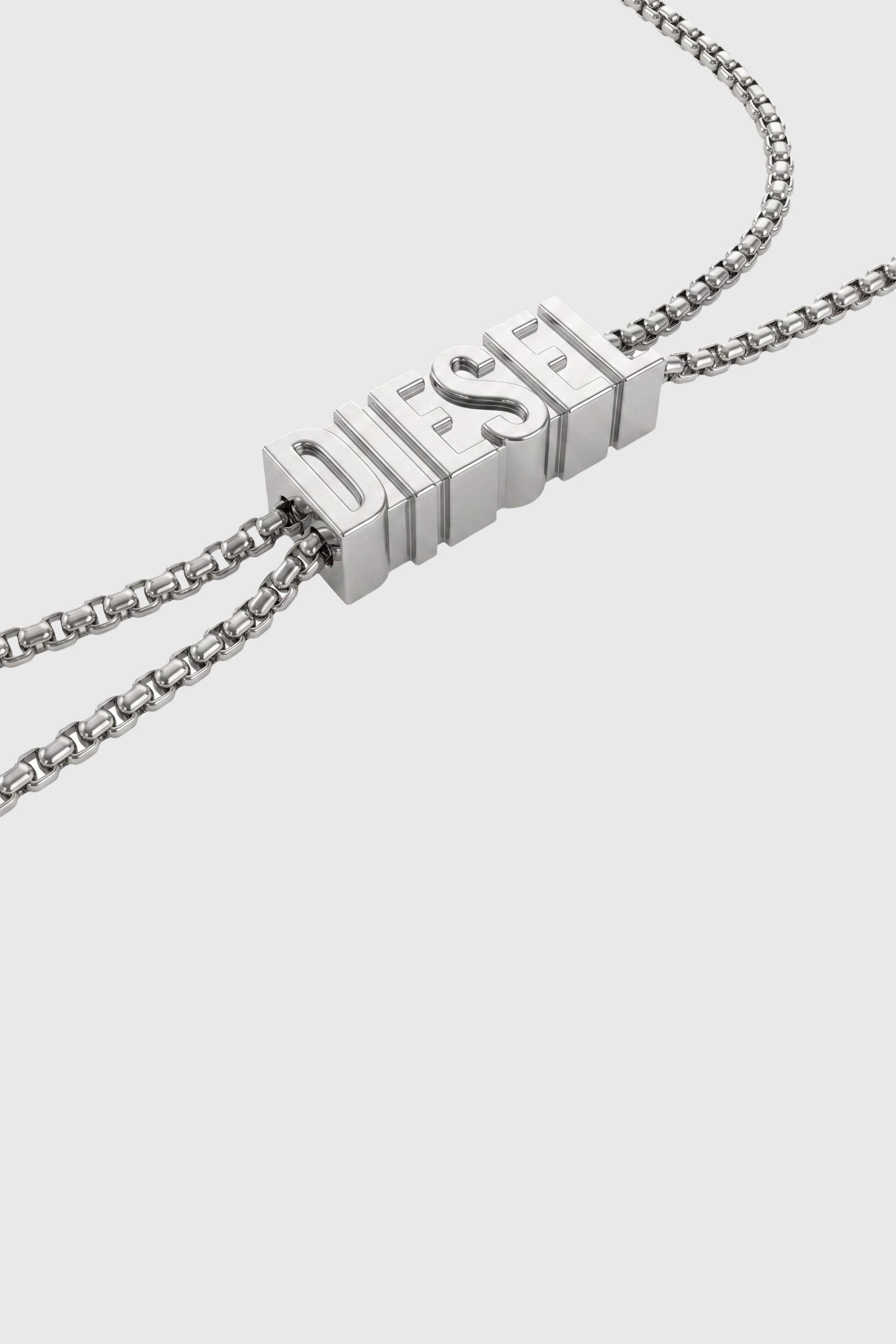 Diesel - 60669 EARBUDS CHAIN EARBUNDS CHAIN, Collar D Chain para auriculares Unisex in Plateado - 3