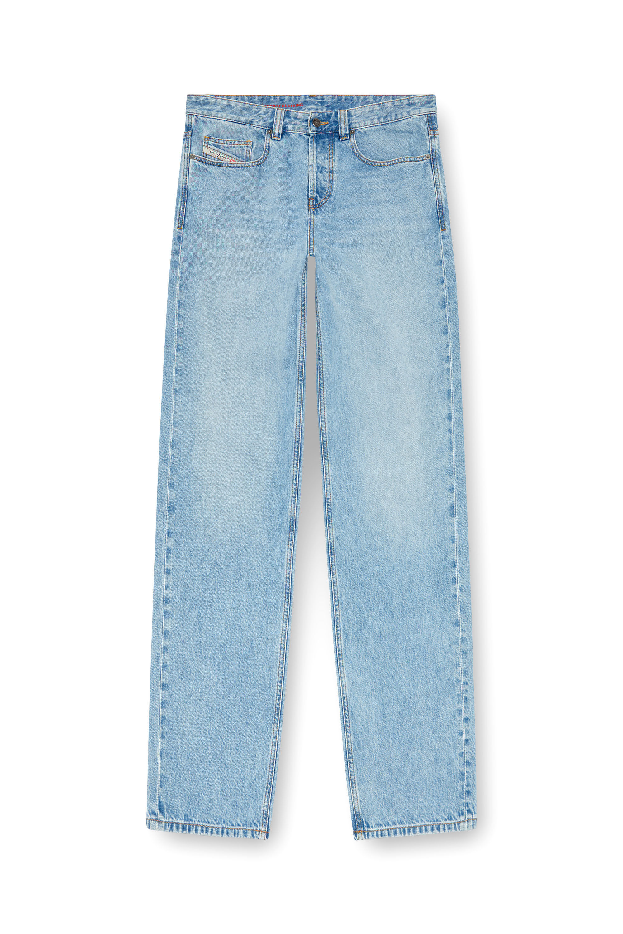 Diesel - Relaxed Jeans 2001 D-Macro 09I29 Hombre, Azul Claro - 2