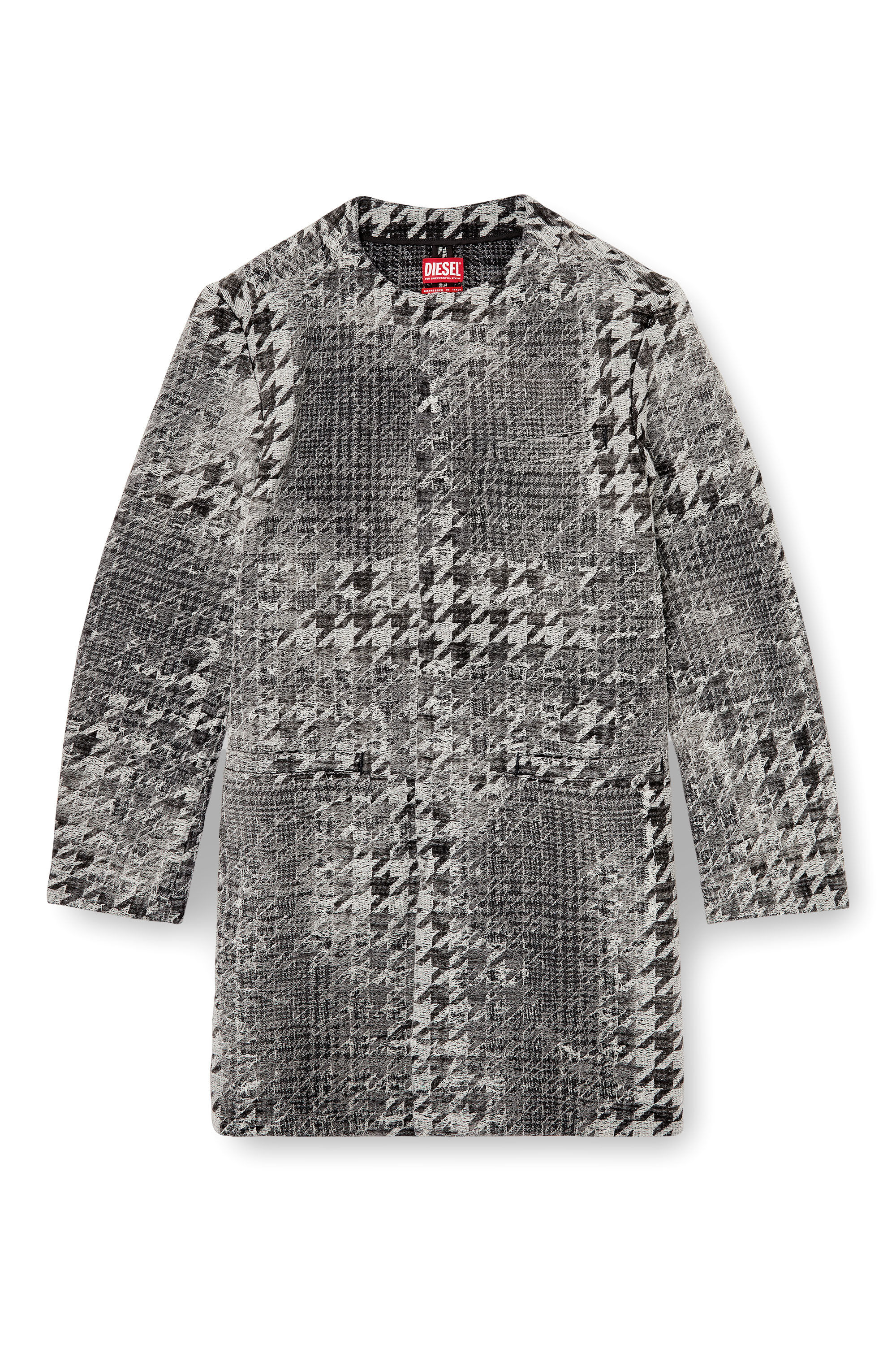 Diesel - D-LOT-FSH, Abrigo de denim jacquard en diseño Príncipe de Gales Unisex in Multicolor - 2