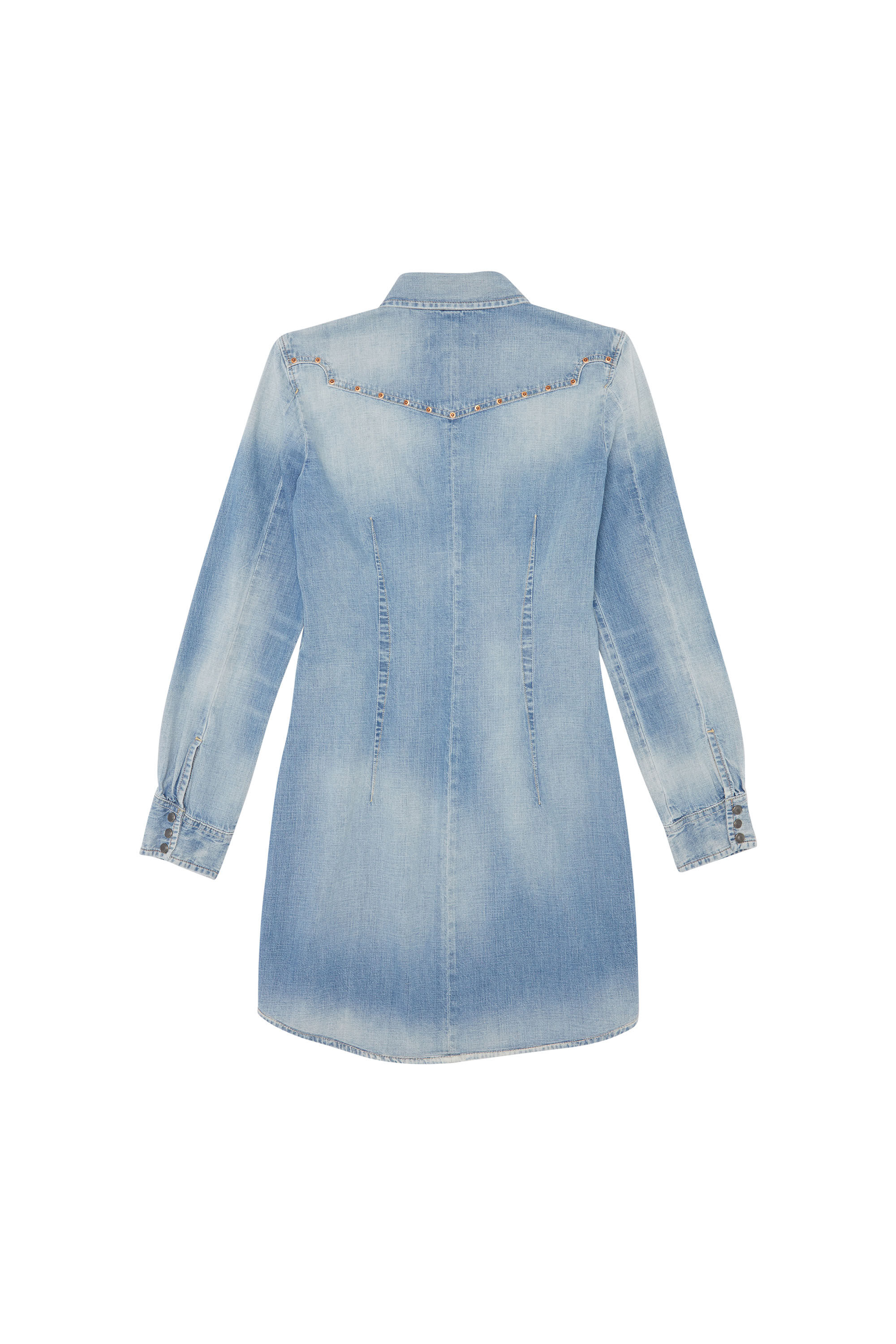 Diesel - SH DENIM SHIRT, Diesel Mujer - Camisas de Denim Azul claro Mujer in Azul marino - 2