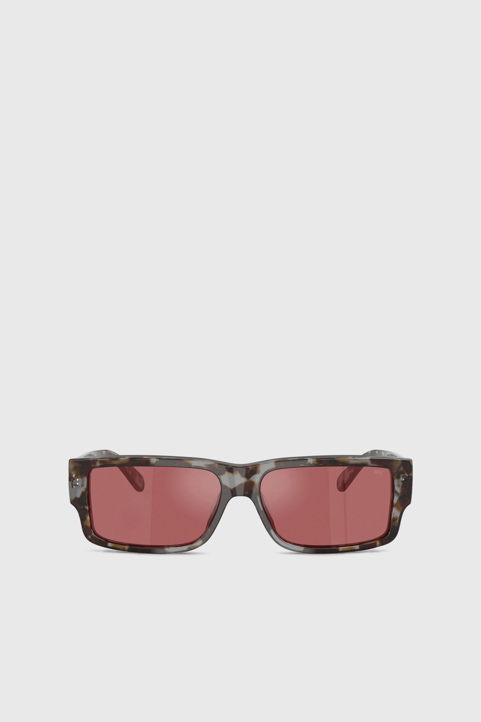Diesel - 0DL2003 SIZE 57, Gafas rectangulares Hombre in Rojo - 1