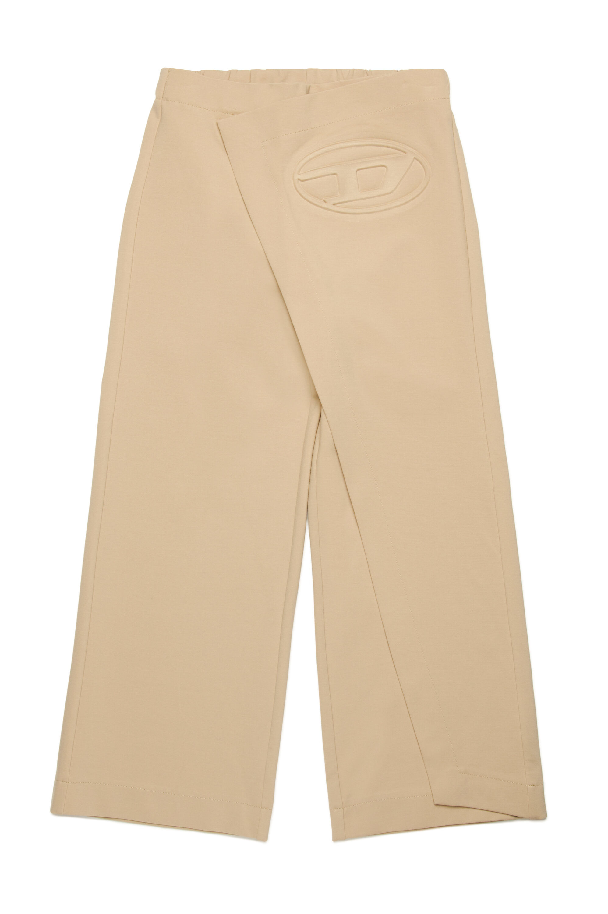 Diesel - PEGILSY, Pantalones cruzados con el logotipo Oval D mega Mujer in Marrón - 1