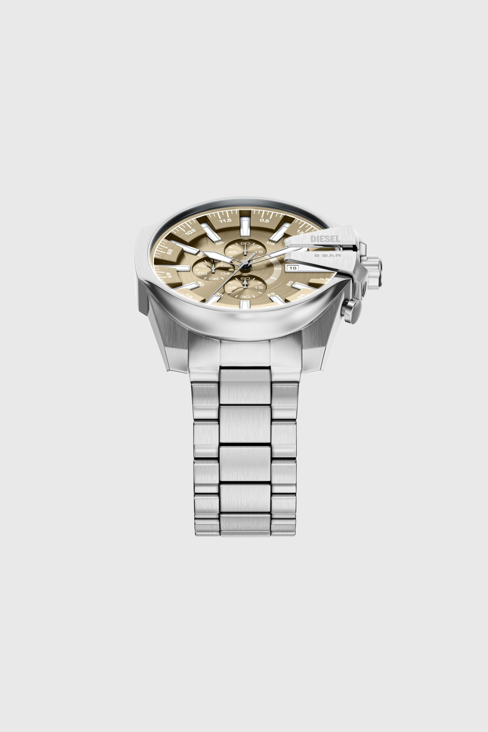 Diesel - DZ4702 WATCH, Mega Chief Slim Reloj de Acero Inoxidable Hombre in Plateado - 4
