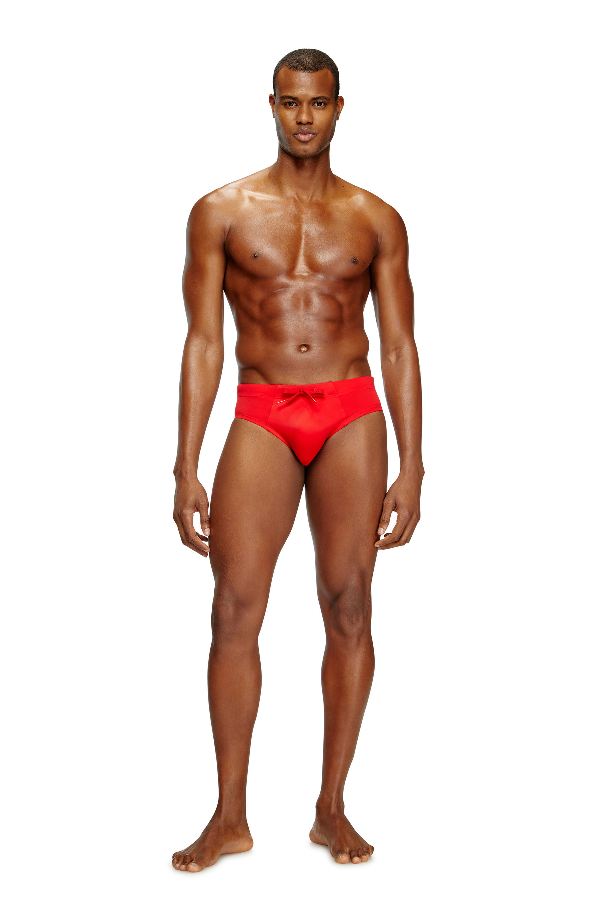 Diesel - ALFIE-D-CORE, Slip de ba&ntilde;o con logotipo en la parte trasera Hombre in Rojo - 2
