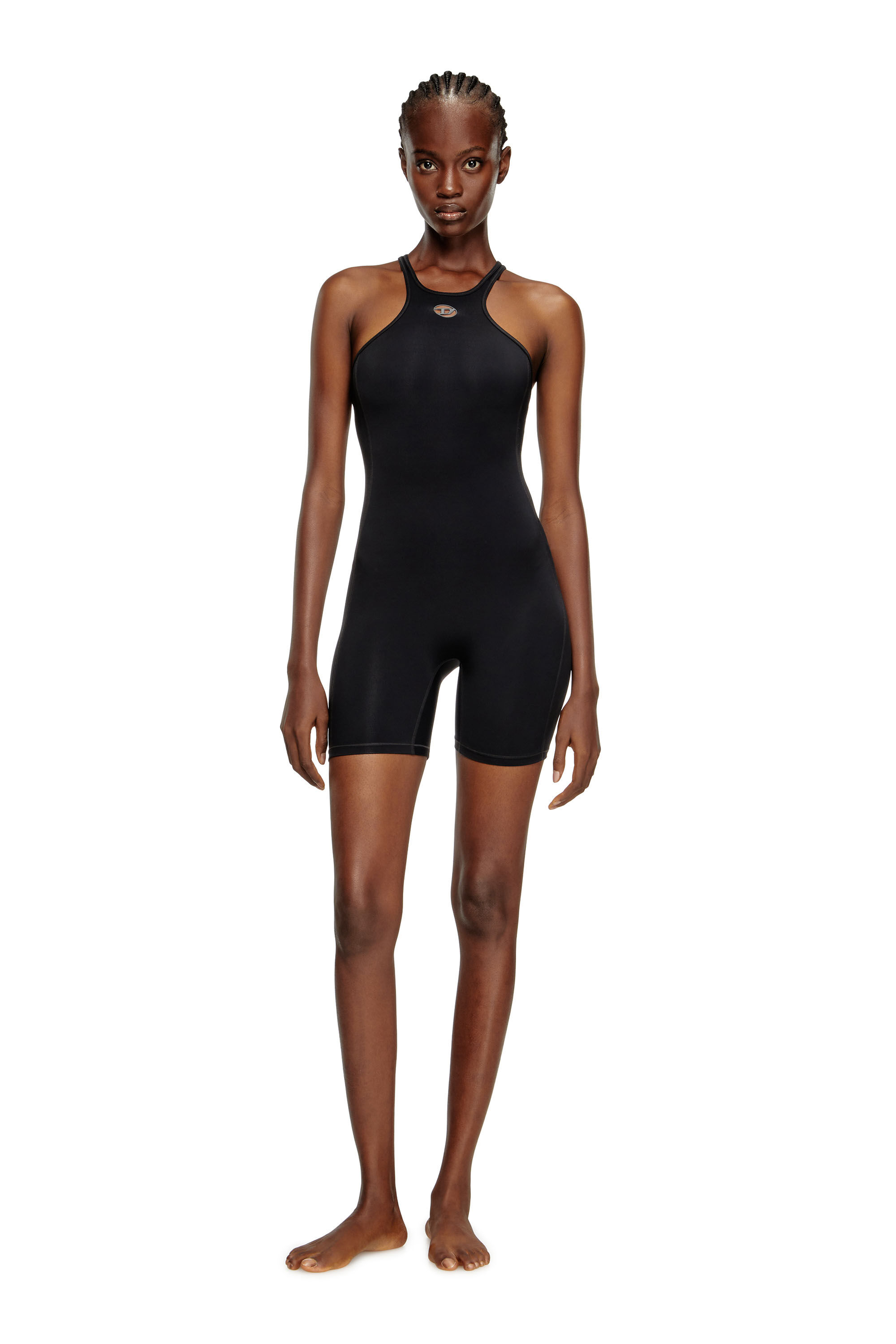 Diesel - NYDIA-UTLT, Mono con espalda deportiva Mujer in Negro - 3
