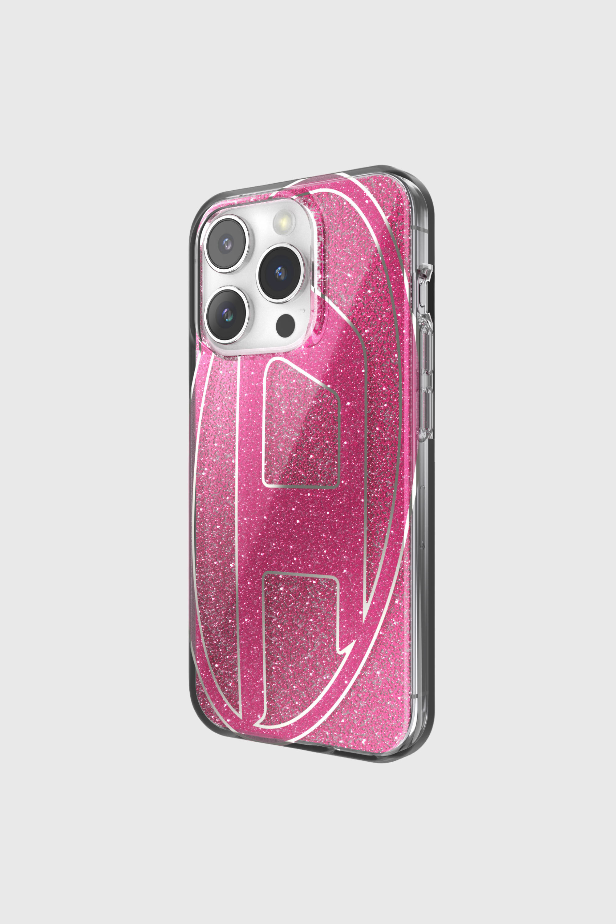 Diesel - 60036 AOP CASE, Funda glitter por iP 15 Pro Unisex in Rosa - 3