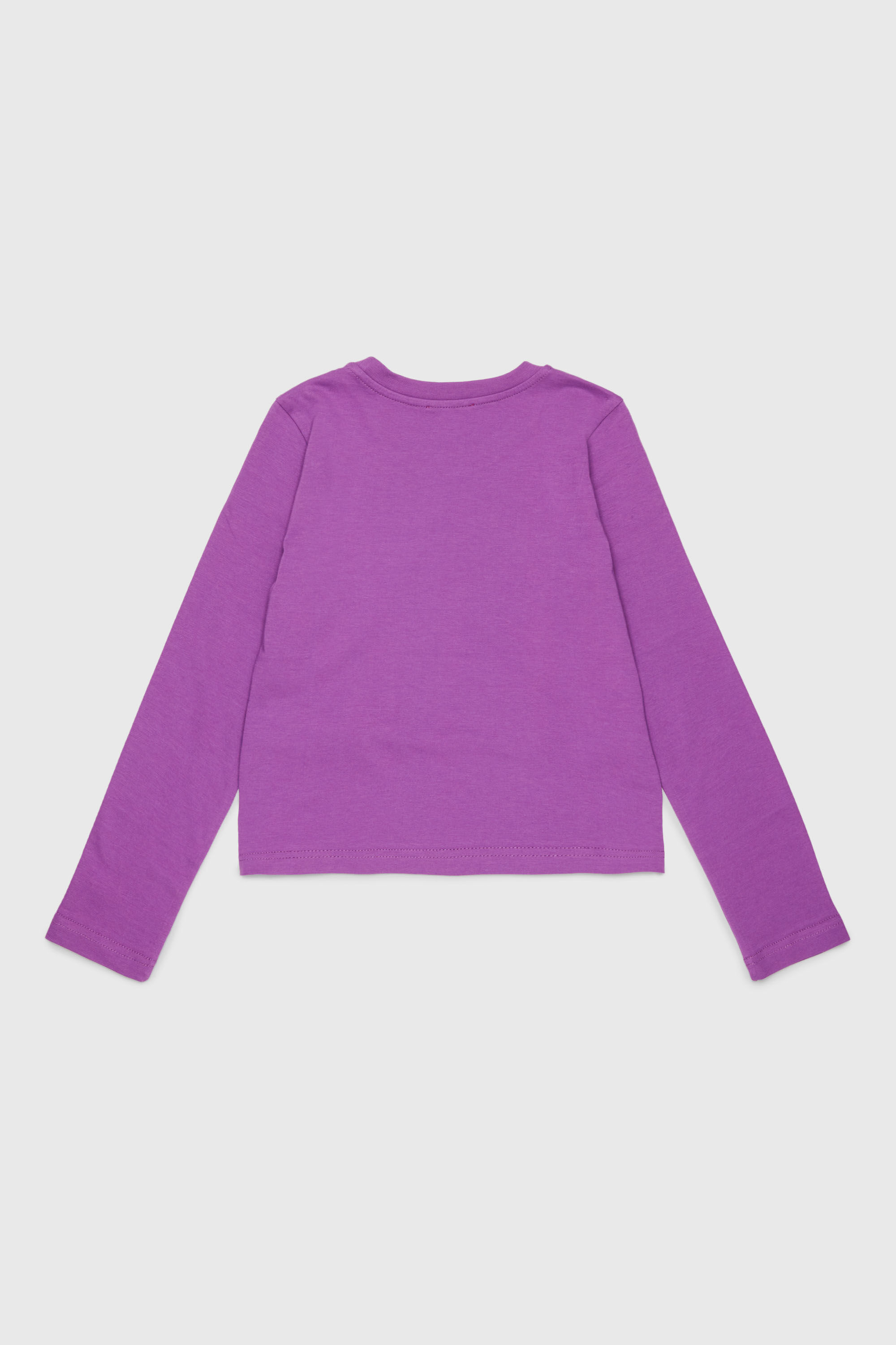 Diesel - TORSY, Camiseta de manga larga con estampado de logo divertido Mujer in Morado - 2