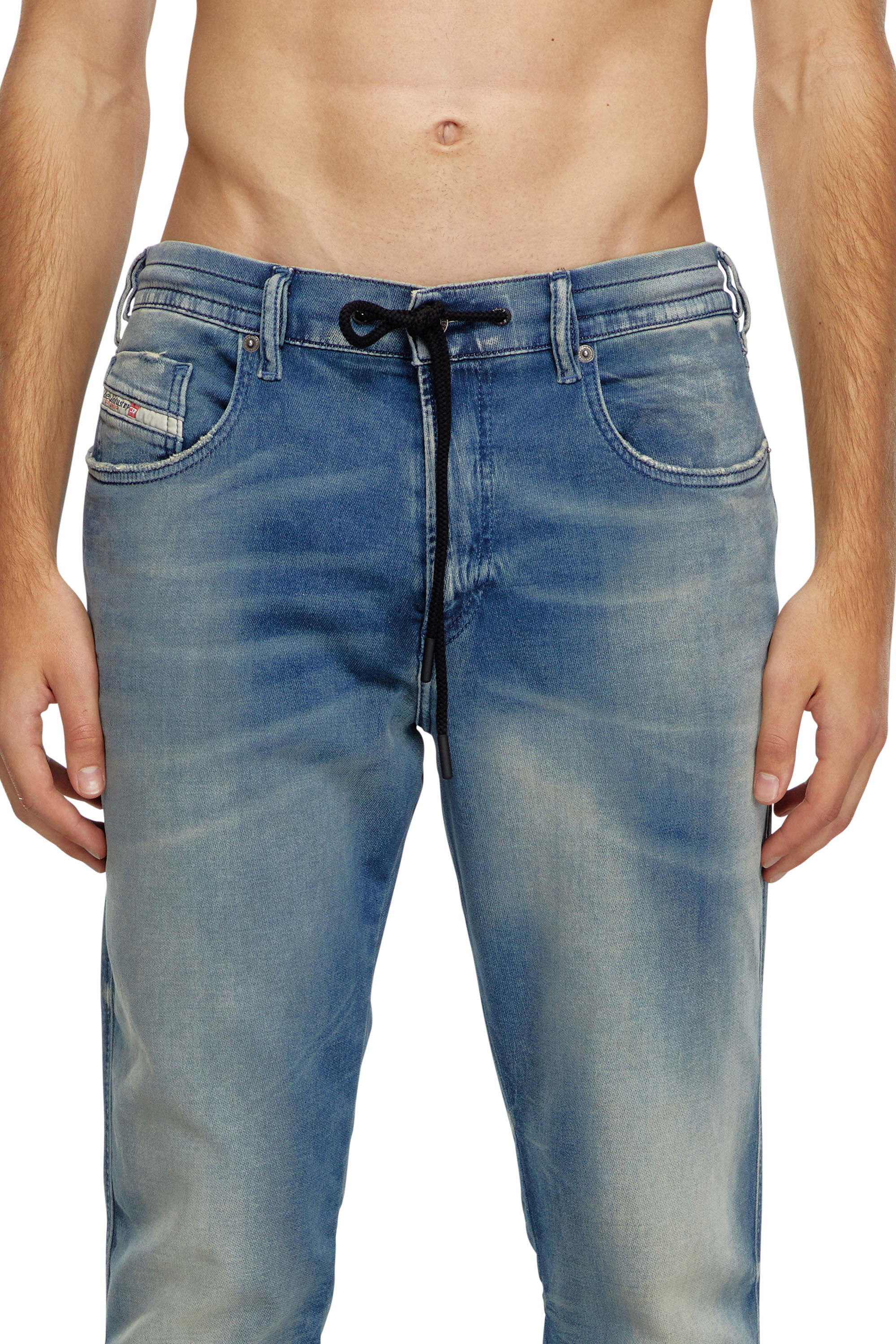 Diesel - Hombre Slim 2060 D-Strukt Joggjeans® 068MG, Azul medio - Image 5