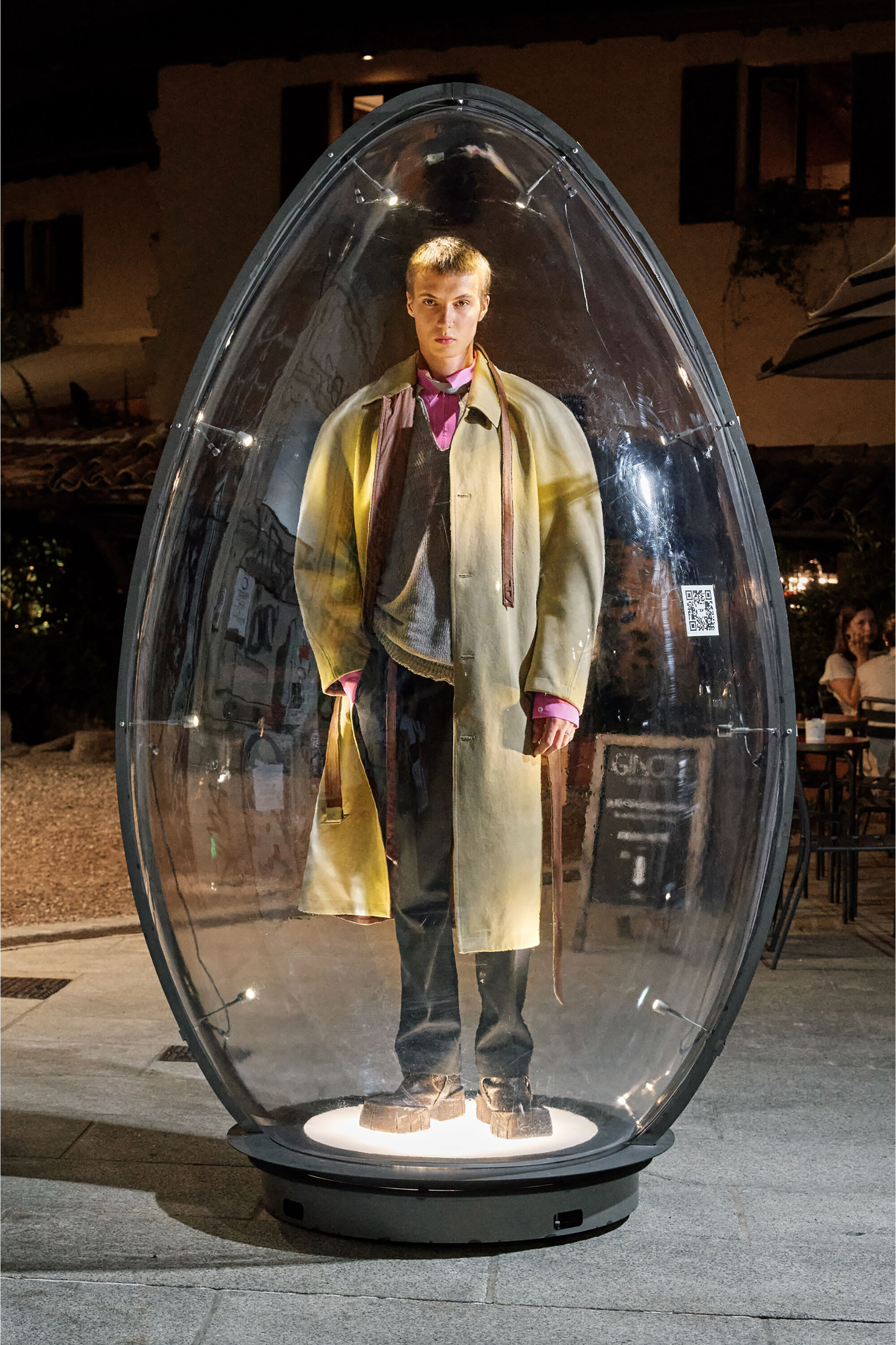 Diesel - P-NEDAR-A, Pantalones de corte sastre con cintur&oacute;n tipo biker Hombre in Negro - 6