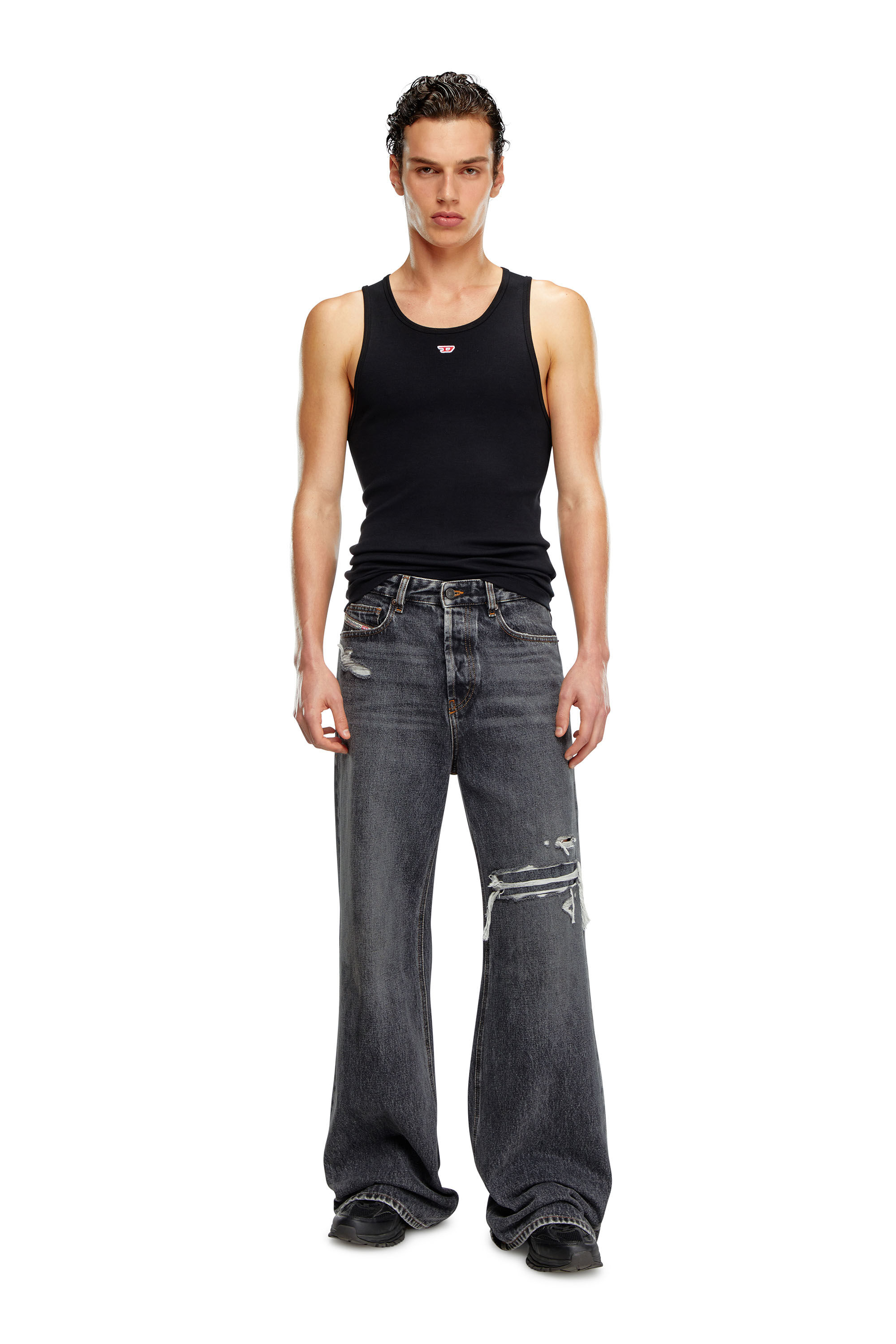 1996 D-Sire Mujer Jeans relaxed Negro/Gris oscuro | Diesel