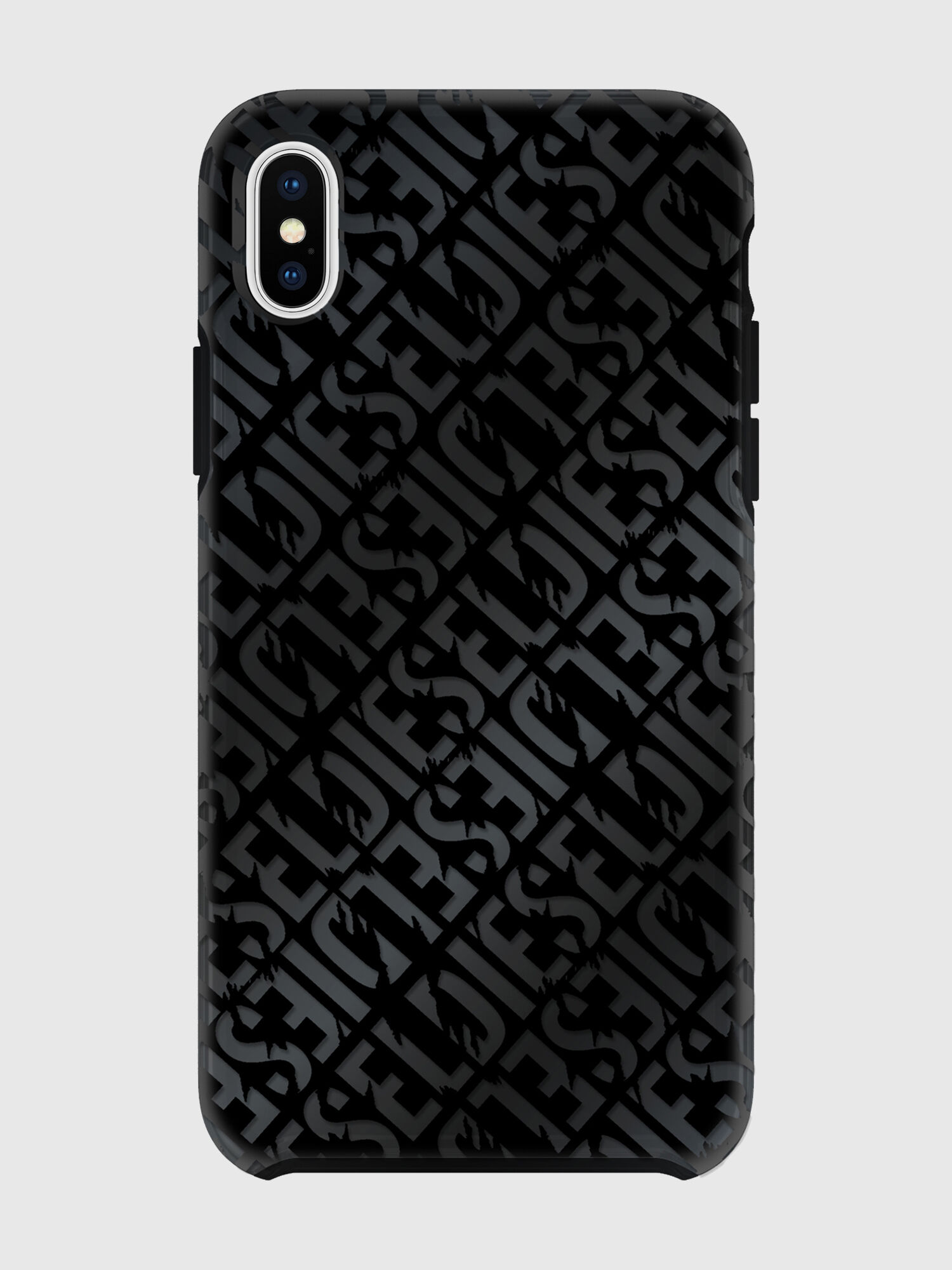 Diesel - DIESEL PRINTED CO-MOLD CASE FOR IPHONE XS MAX, Funda con logotipo en relieve, iPhone XS Max Unisex in Negro - 2