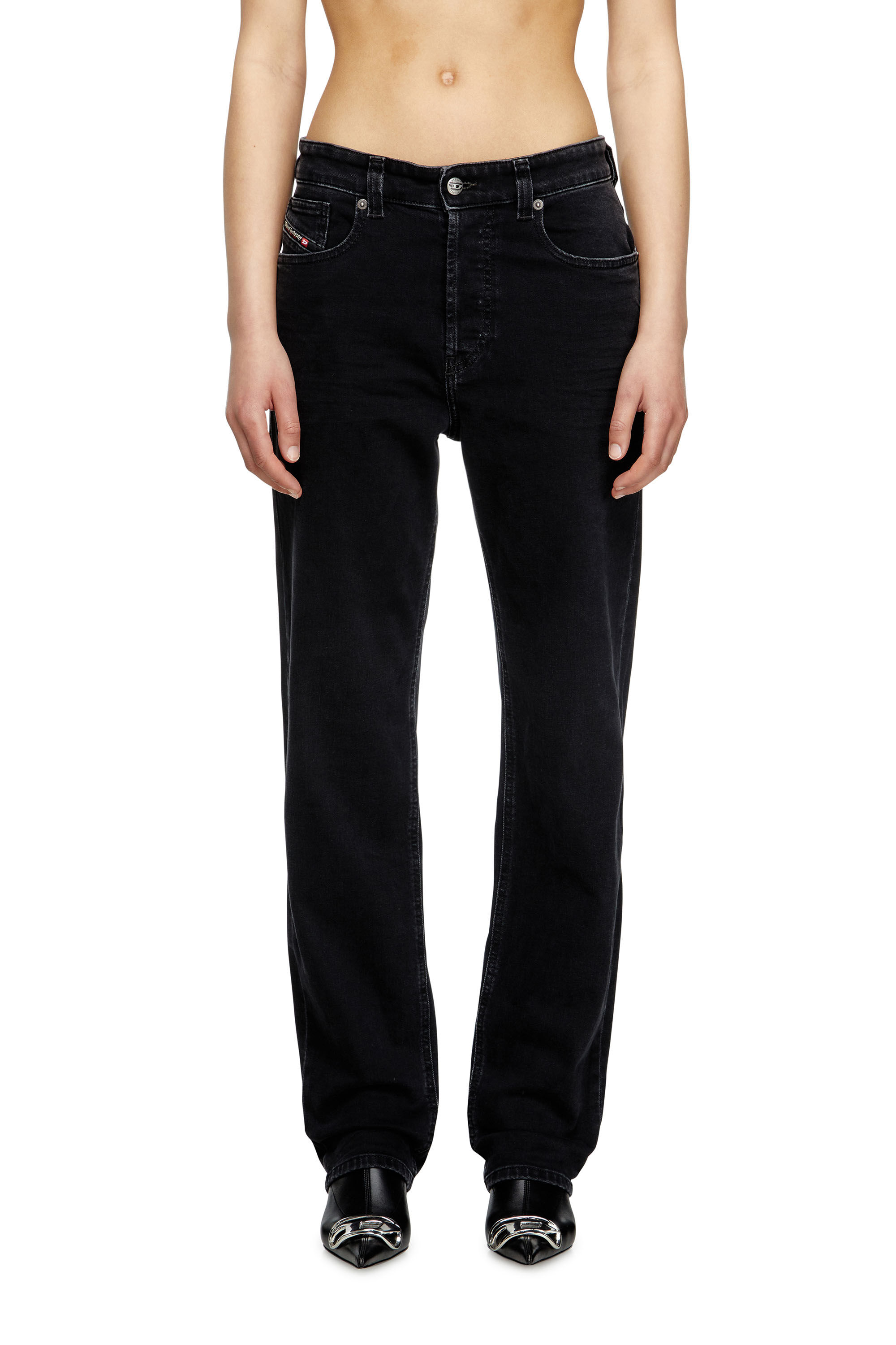Diesel - Regular Jeans 1988 D-Ark 09M69 Mujer, Negro/Gris oscuro - 3