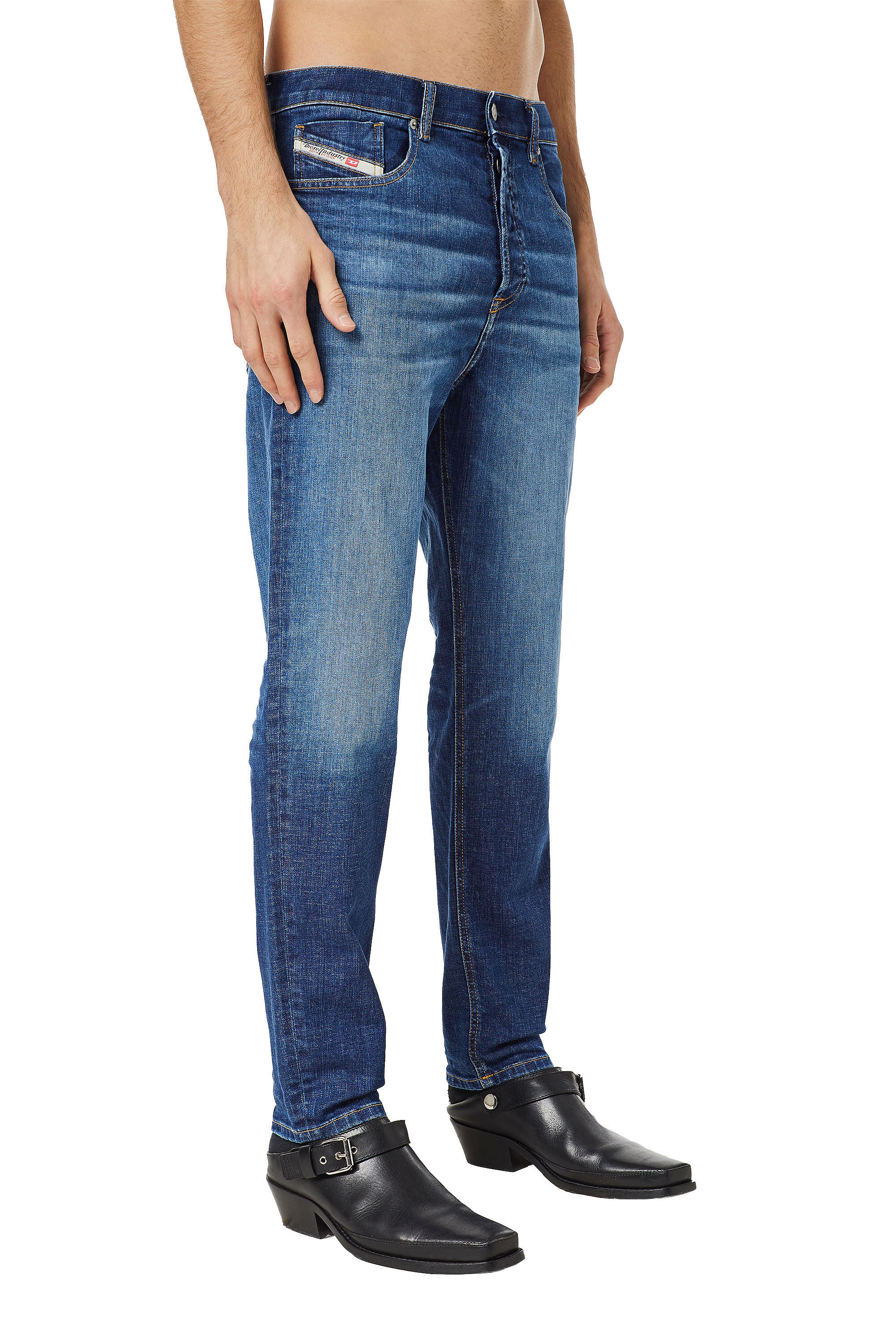 Diesel - 2005 D-FINING 09C72 Tapered Jeans, Azul medio - Image 5