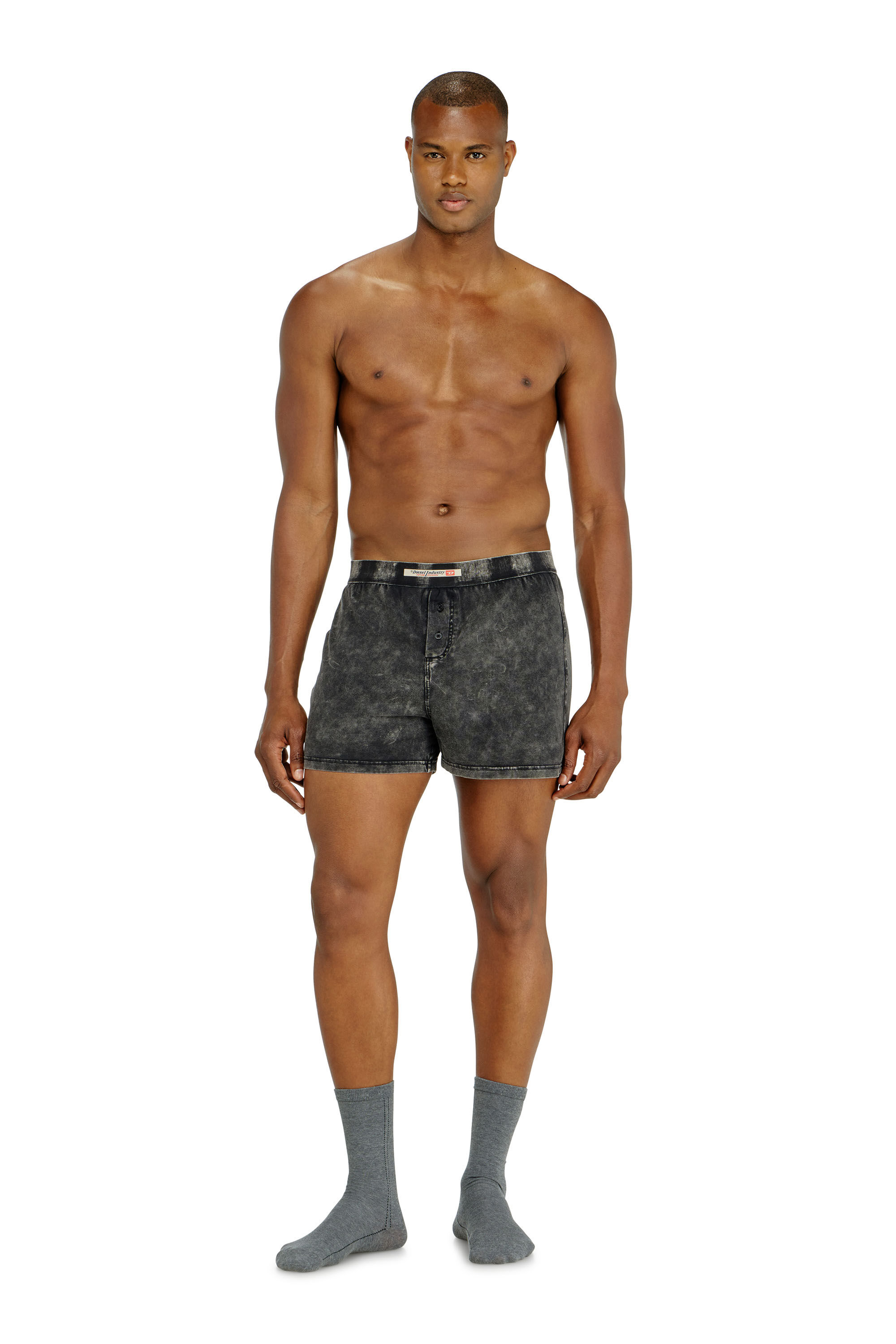 Diesel - STARPER-EL-DNM, B&oacute;xers de algod&oacute;n con efecto denim Hombre in Gris - 1