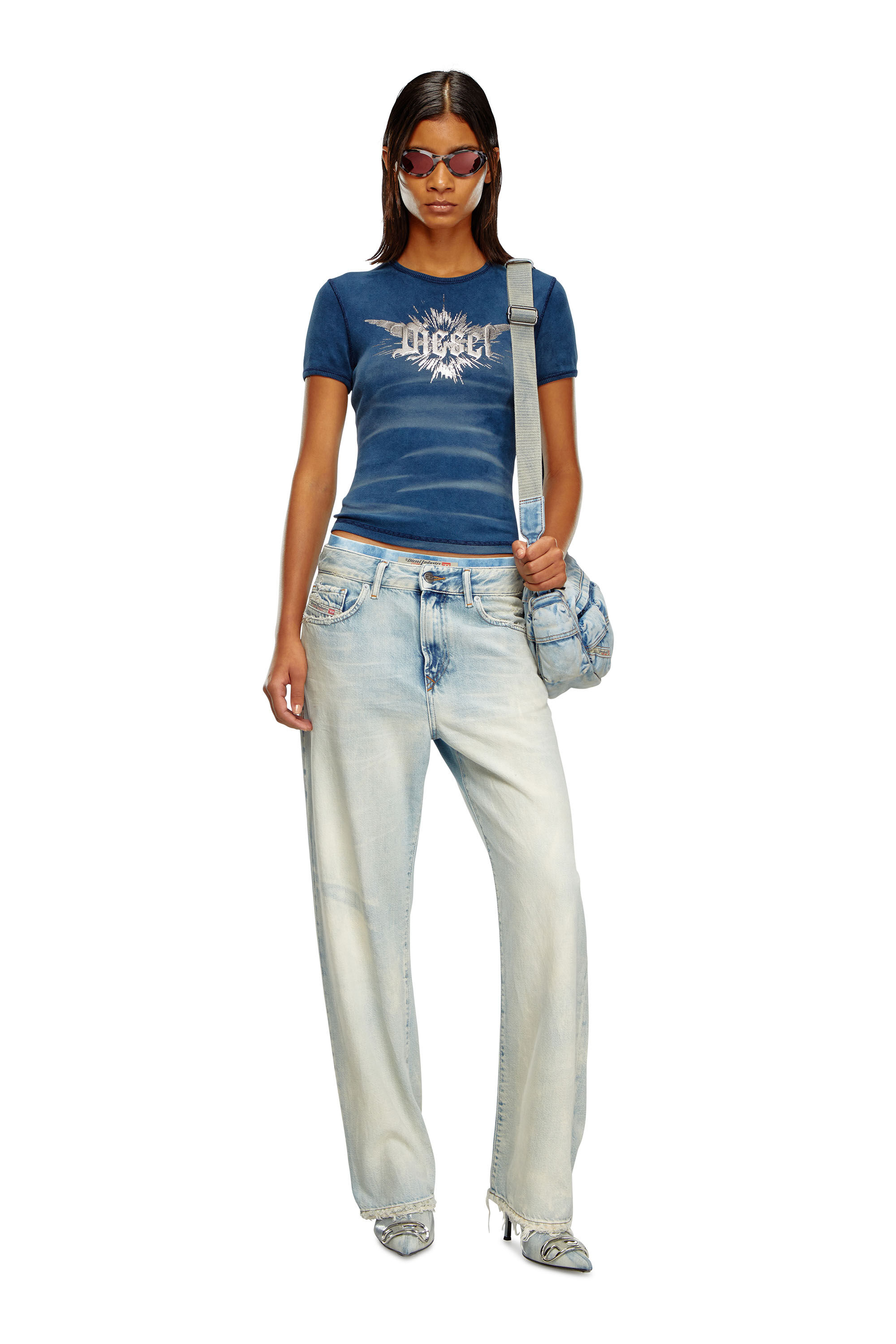 Diesel - Straight Jeans 1999 D-Reggy 09J89, Mujer Straight Jeans - 1999 D-Reggy in Azul marino - Image 1