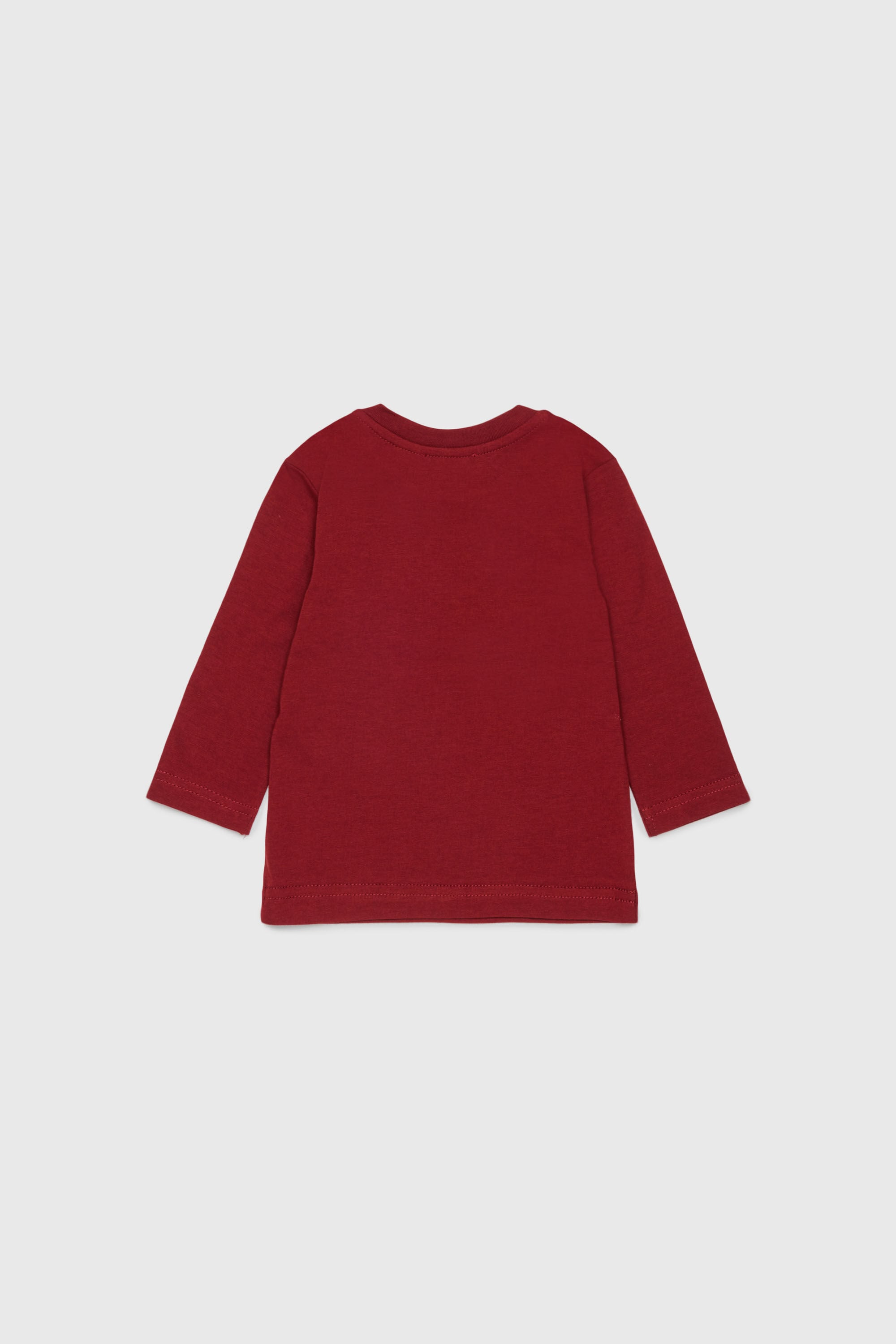 Diesel - TLODIMB, Camiseta de manga larga con estampado Diesel Industry Hombre in Rojo - 2