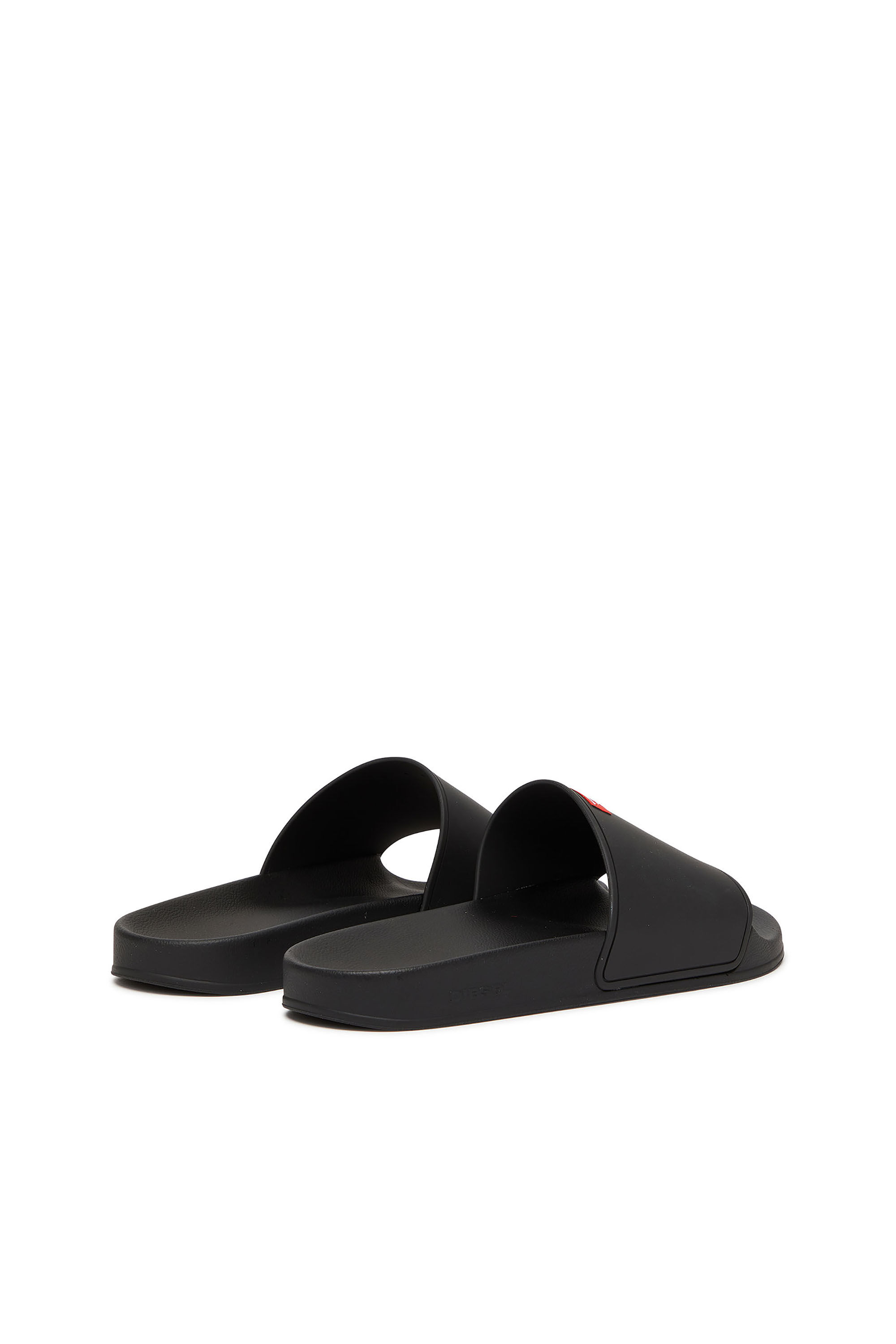 Diesel - SA-SWIM, Chanclas de piscina de goma con logotipo D Hombre in Negro - 3