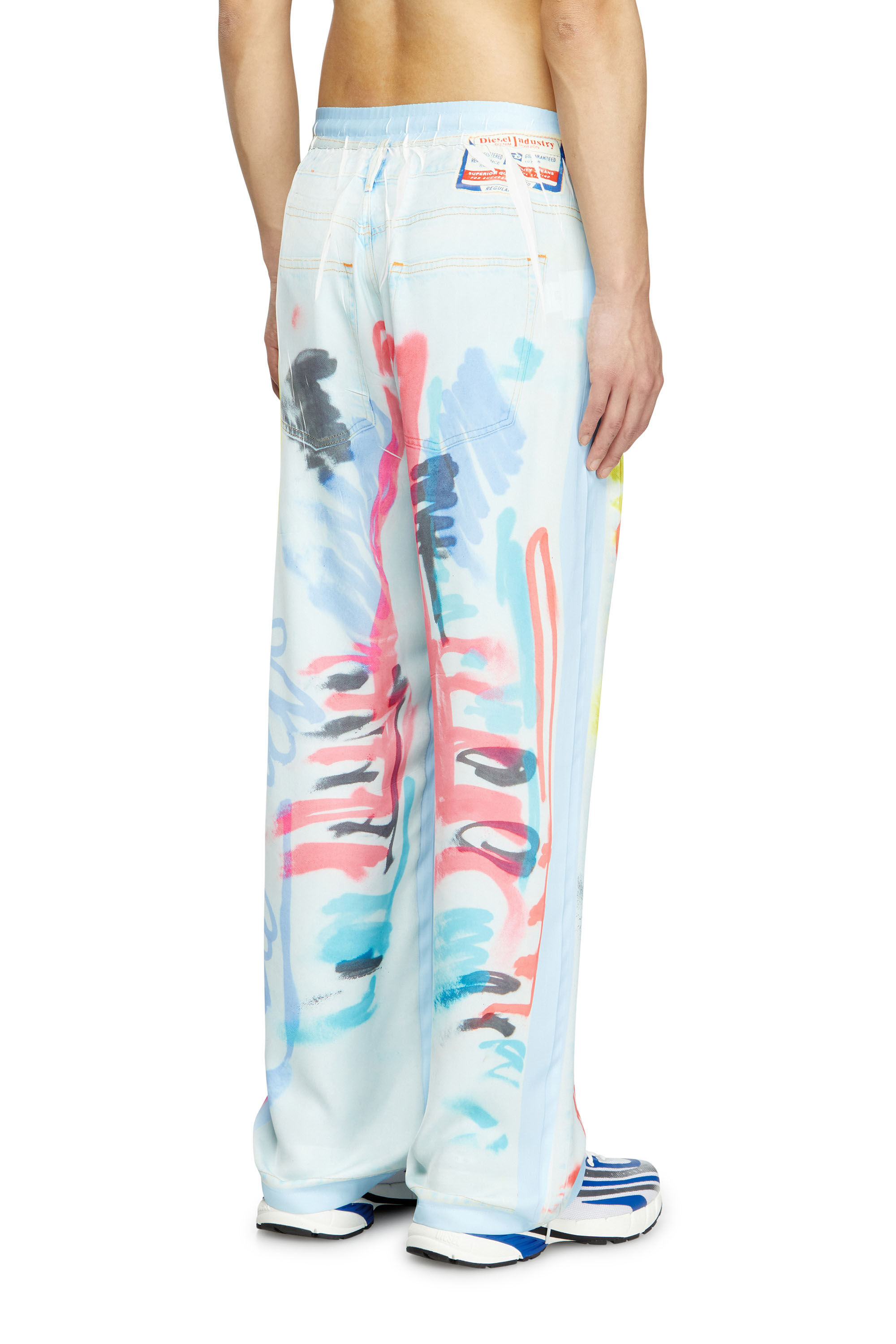 Diesel - P-AFTER-GRAFFITI-AFR, Pantalón holgado con estampado graffiti Unisex in Multicolor - 4